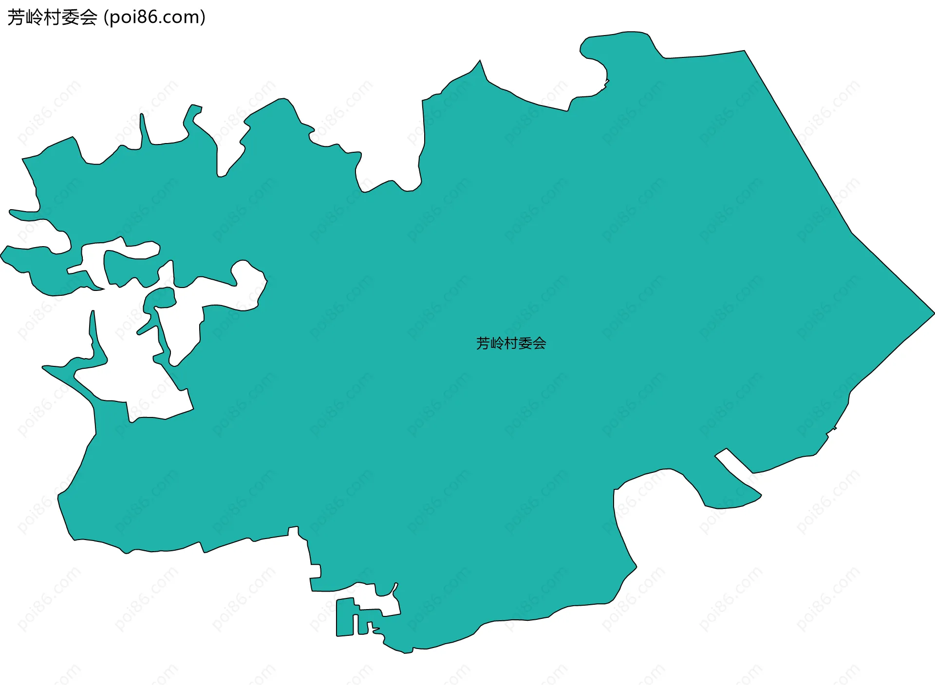 芳岭村委会边界地图