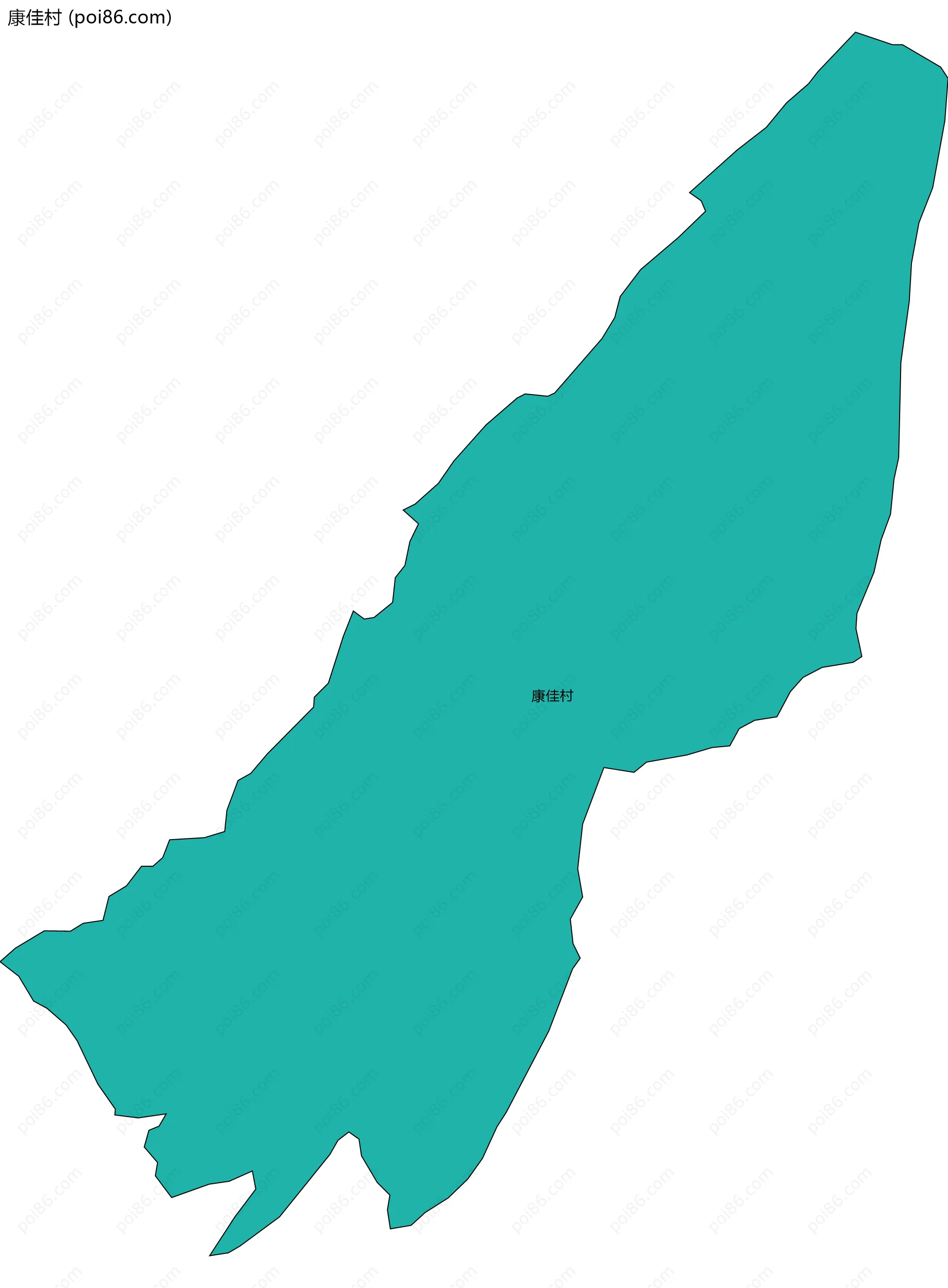 康佳村边界地图