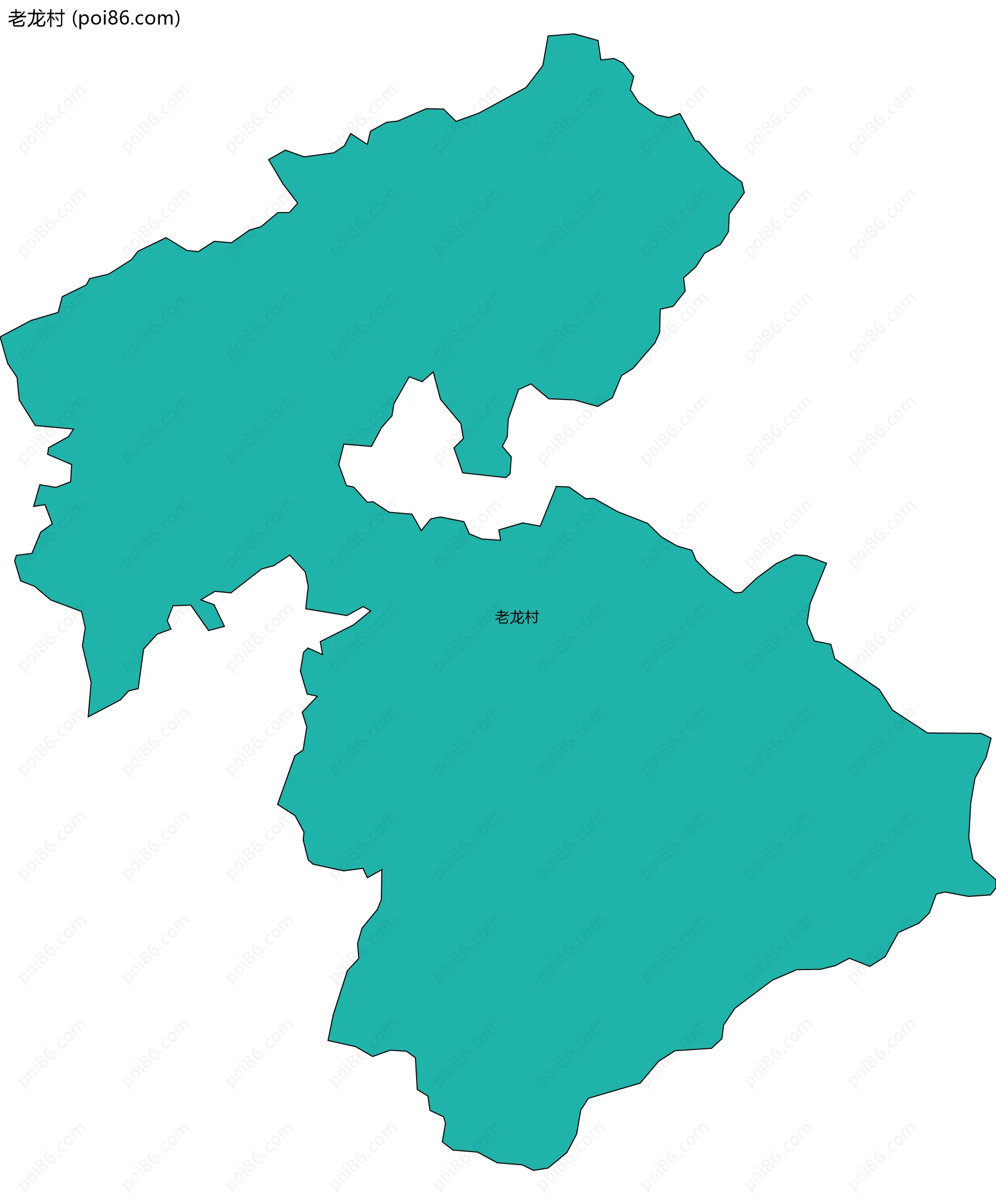 老龙村边界地图