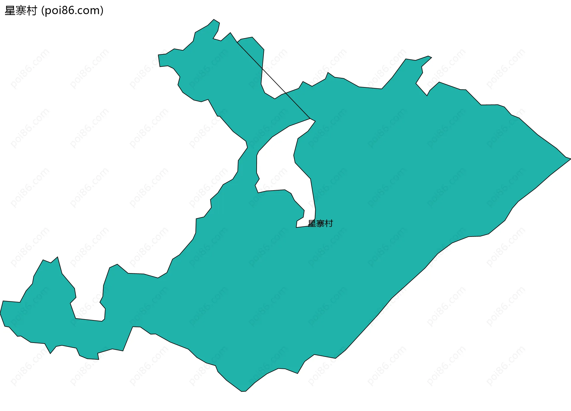 星寨村边界地图