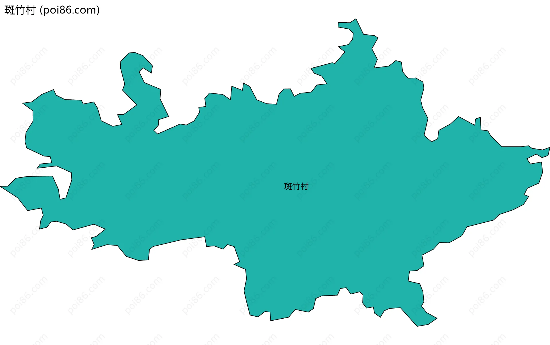 斑竹村边界地图