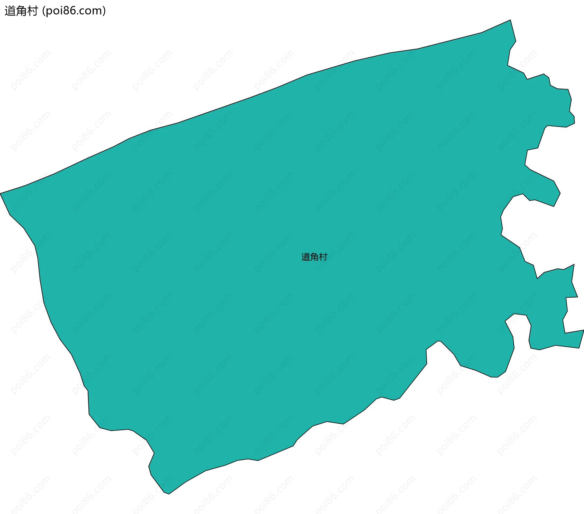 道角村边界地图