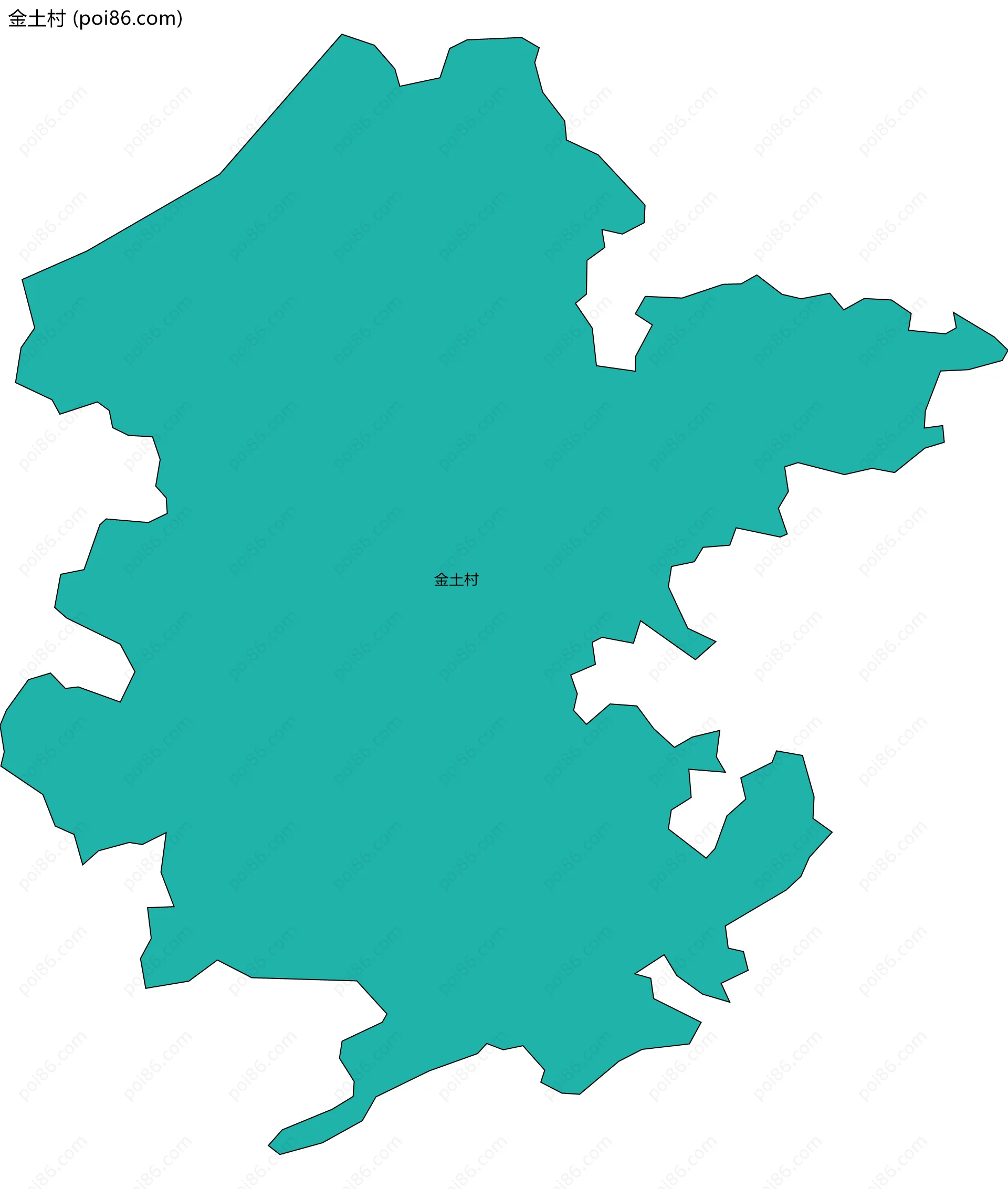 金土村边界地图