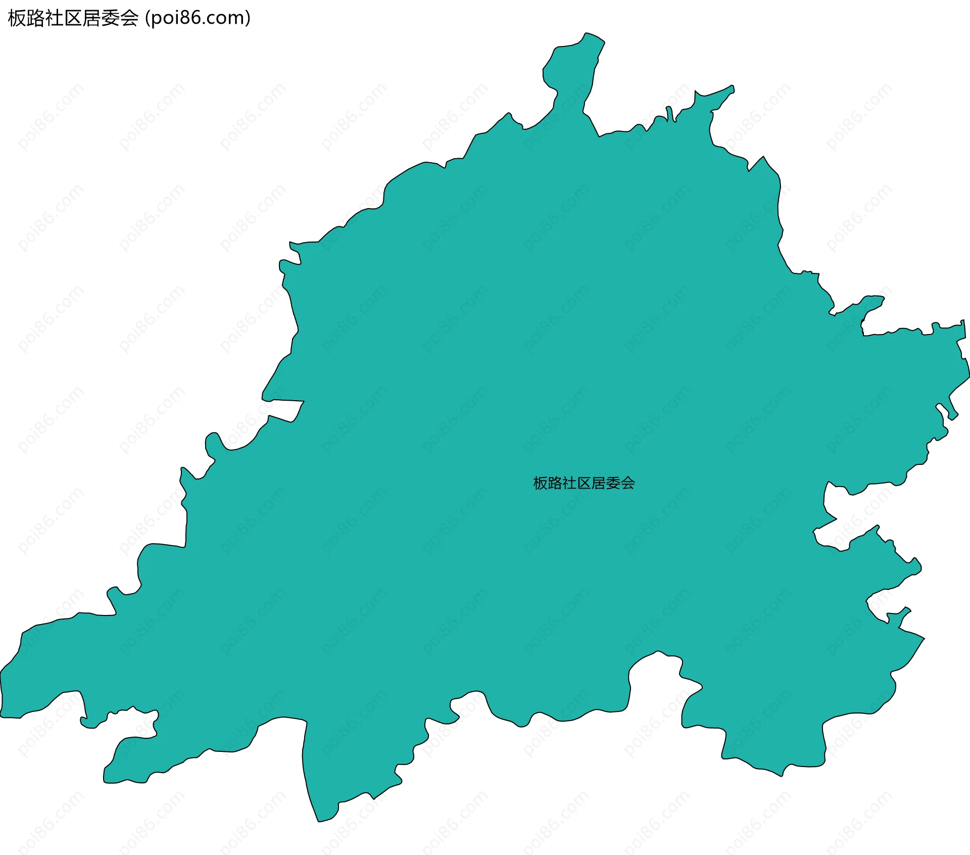 板路社区居委会边界地图