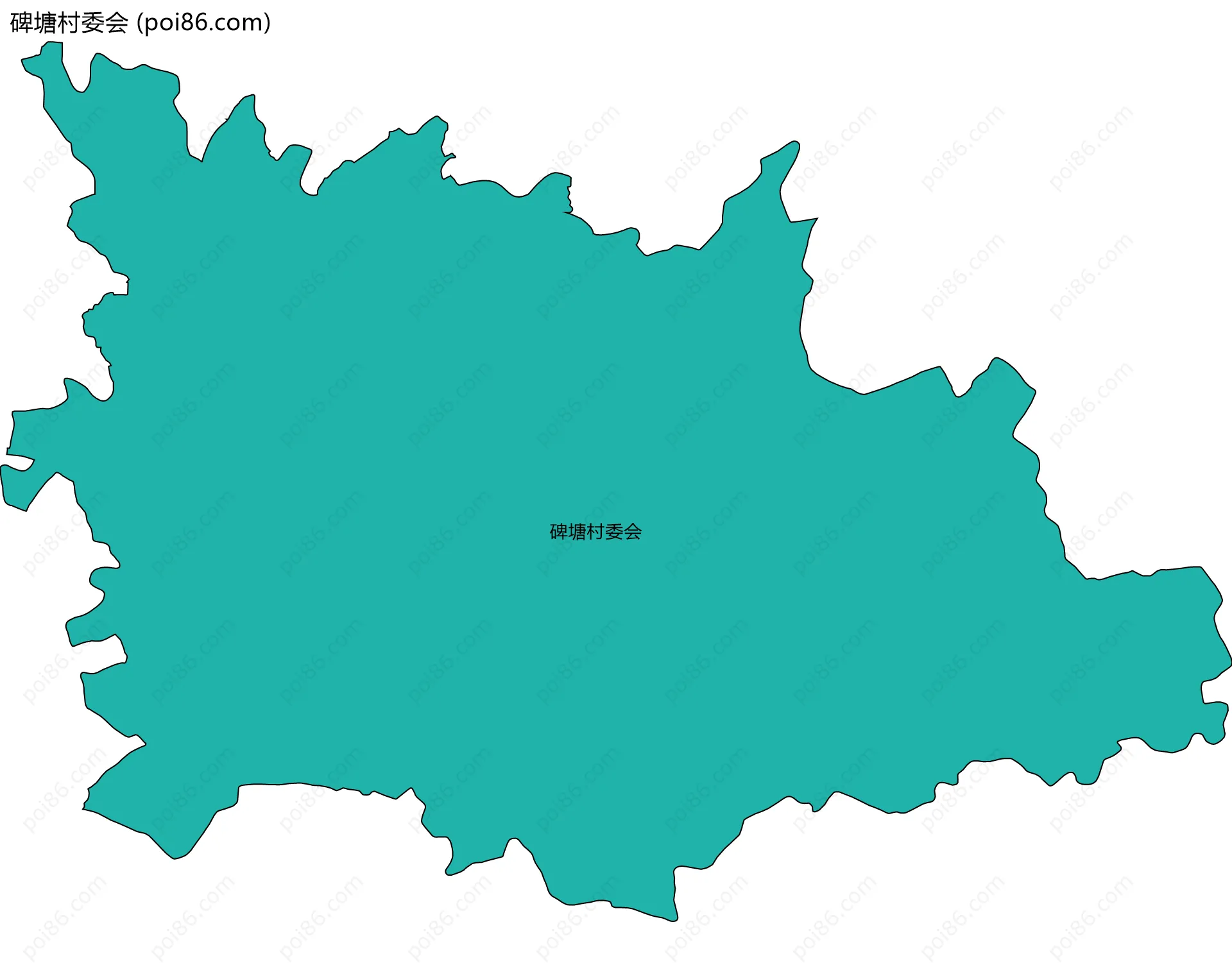 碑塘村委会边界地图