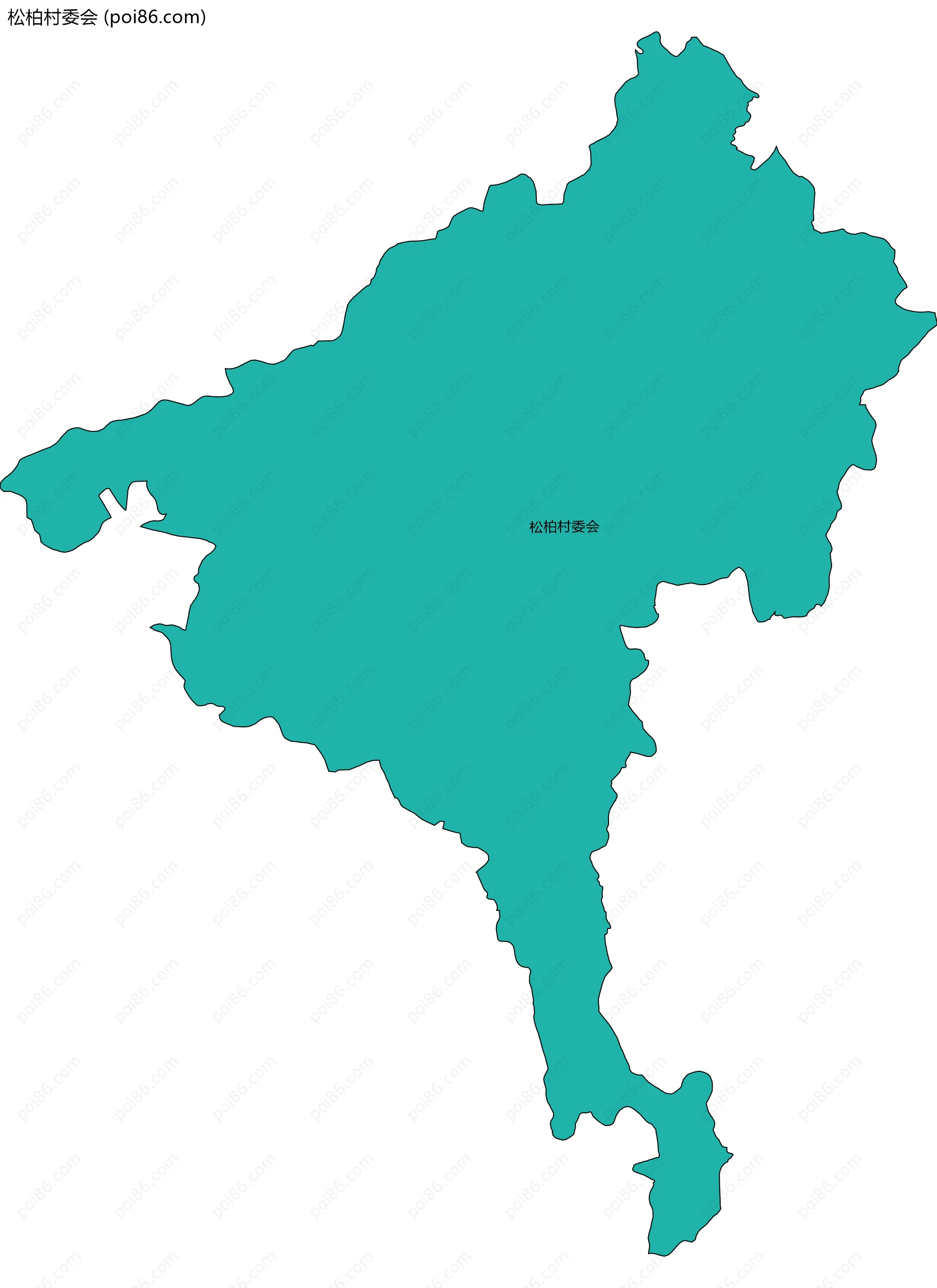 松柏村委会边界地图