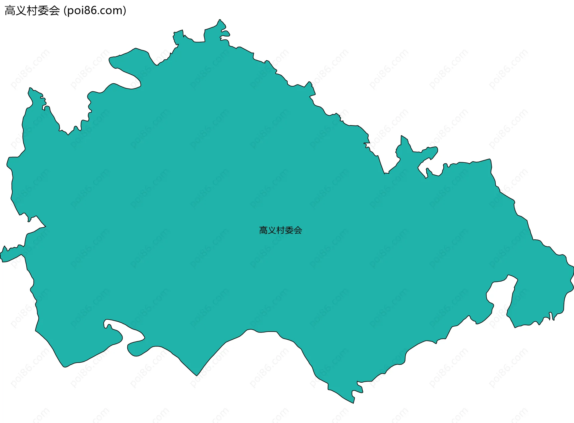高义村委会边界地图