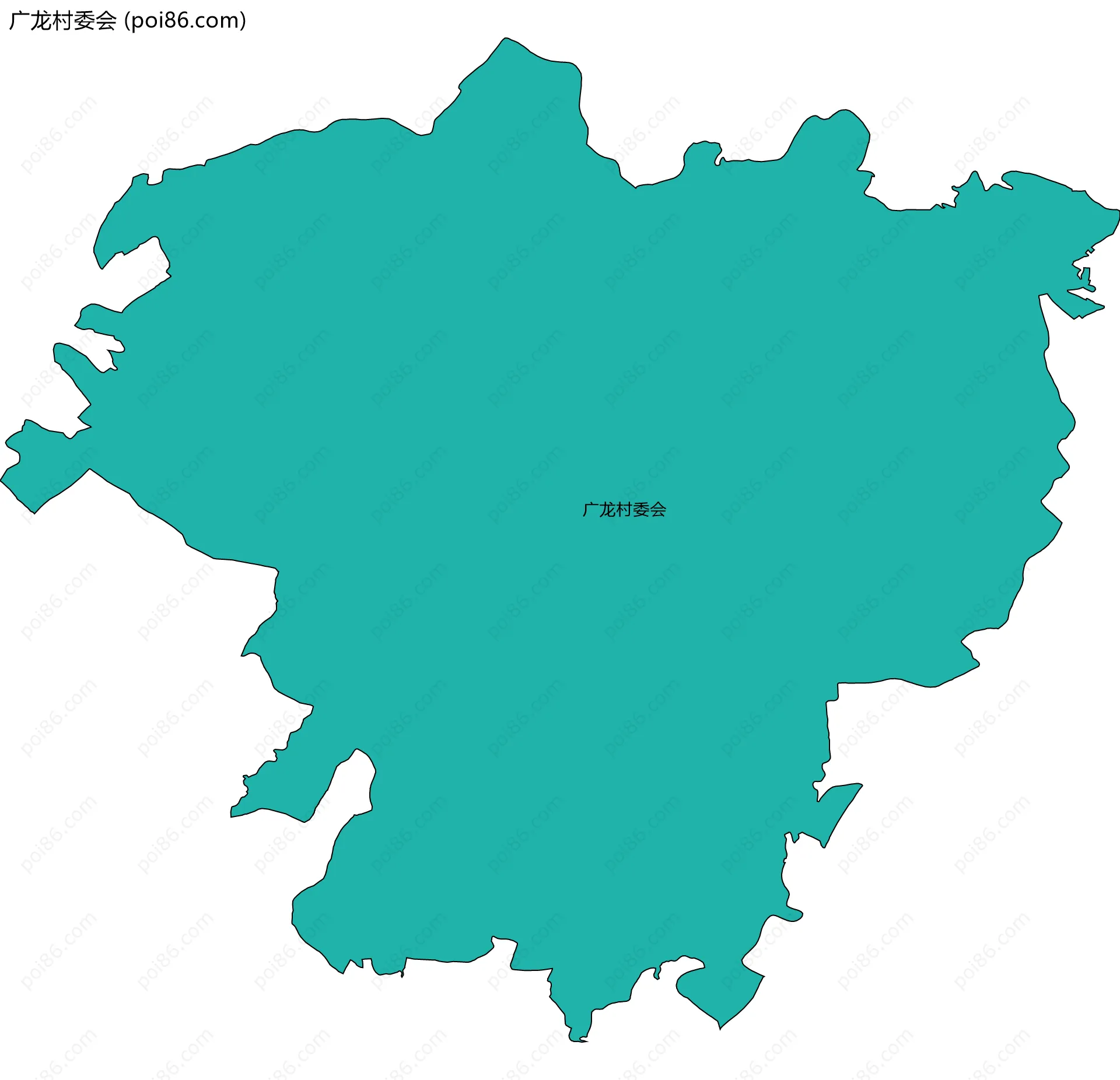 广龙村委会边界地图