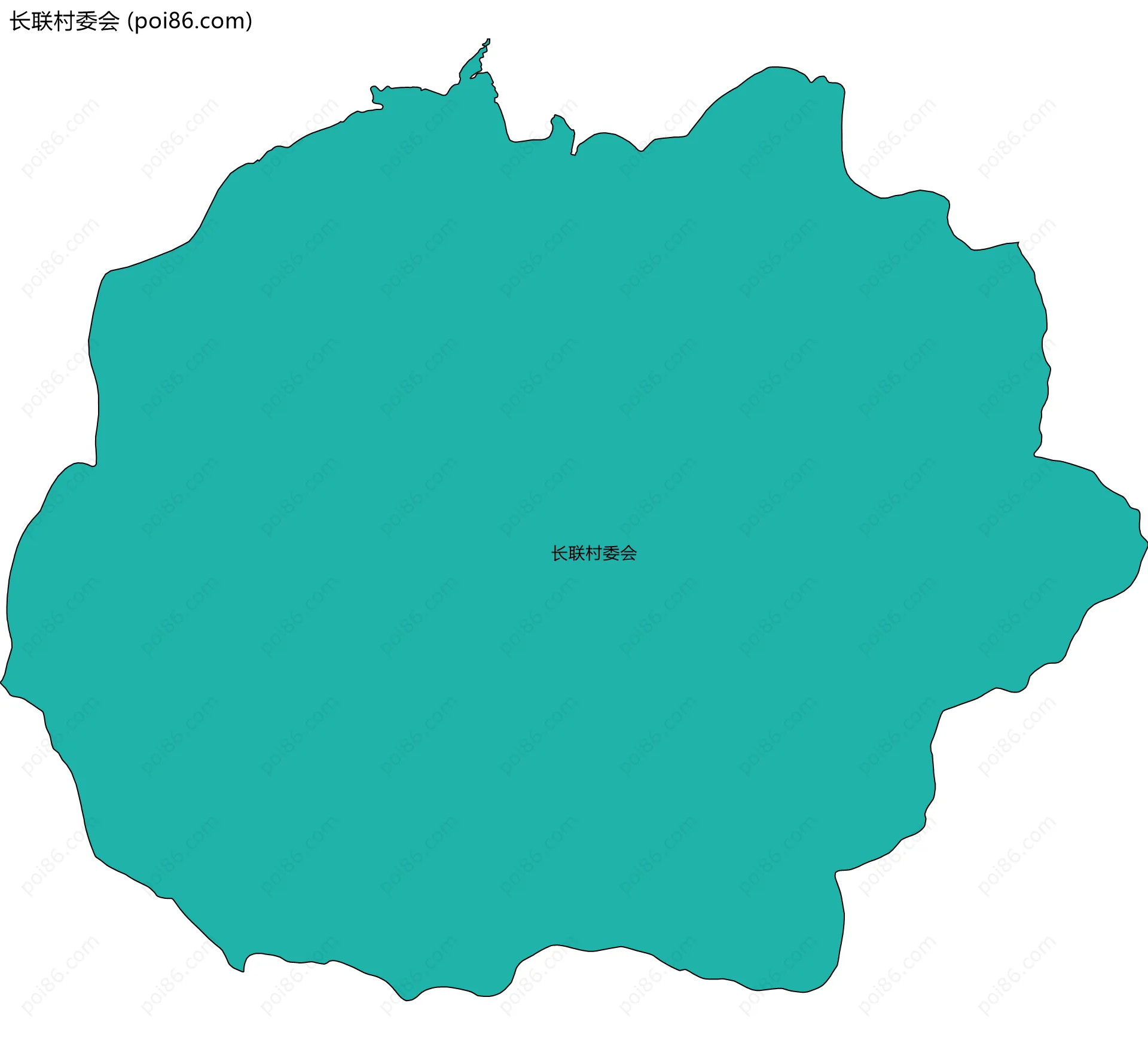 长联村委会边界地图
