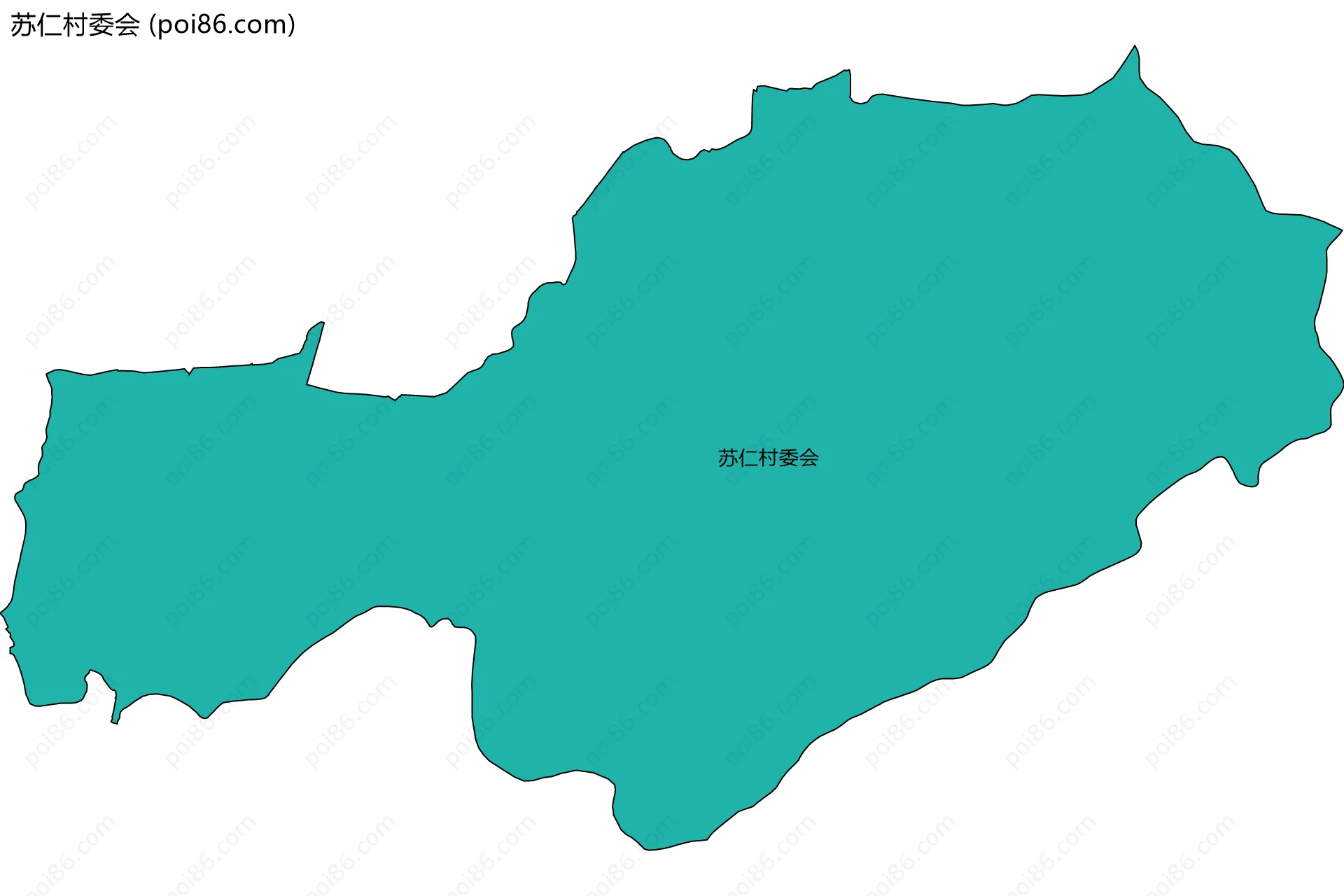 苏仁村委会边界地图