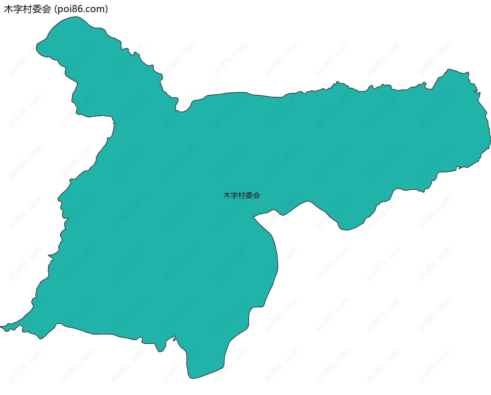 木字村委会边界地图