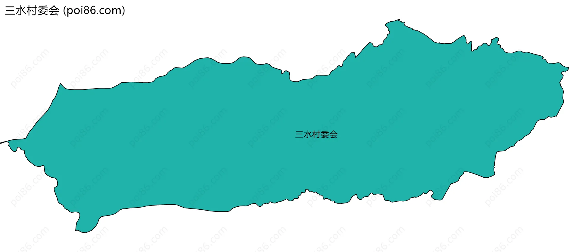 三水村委会边界地图