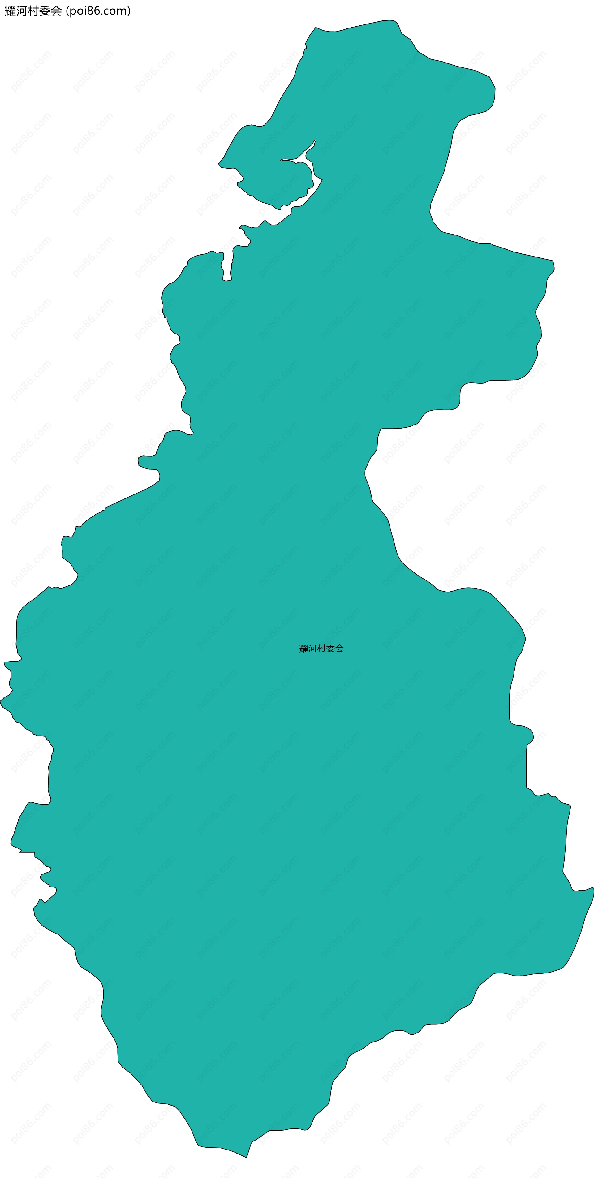 耀河村委会边界地图