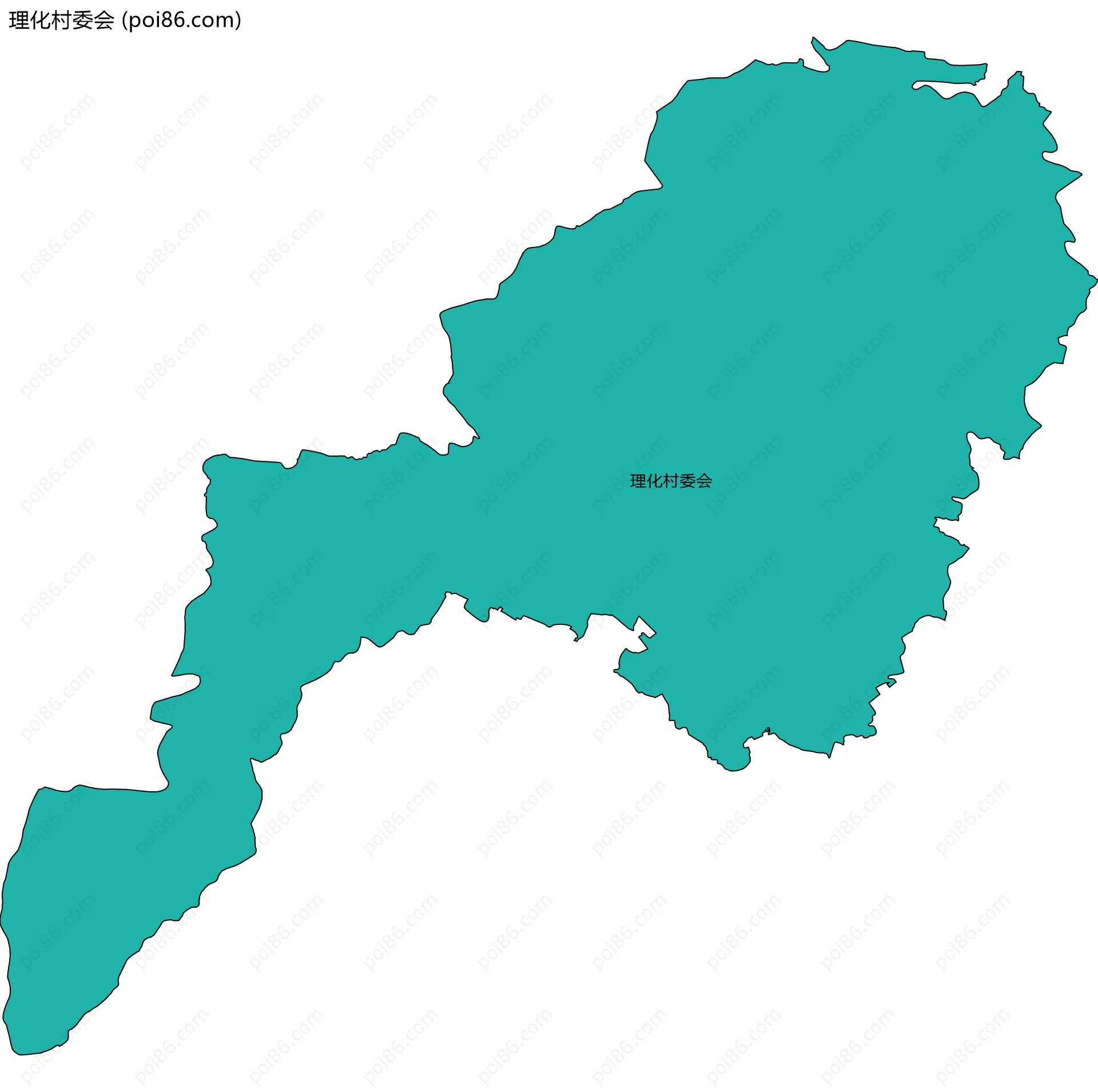 理化村委会边界地图