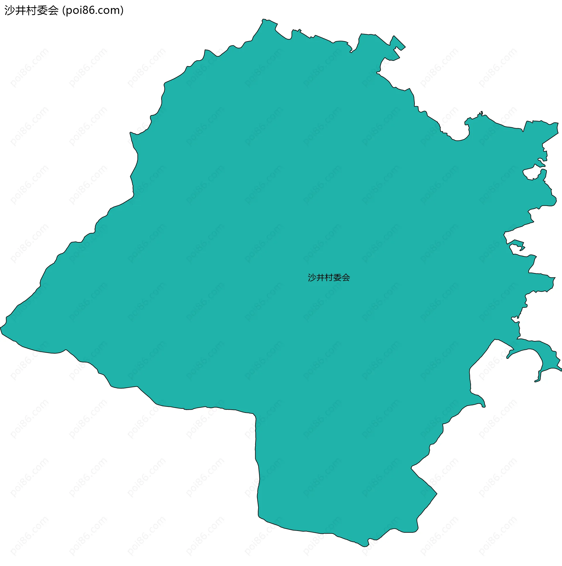 沙井村委会边界地图