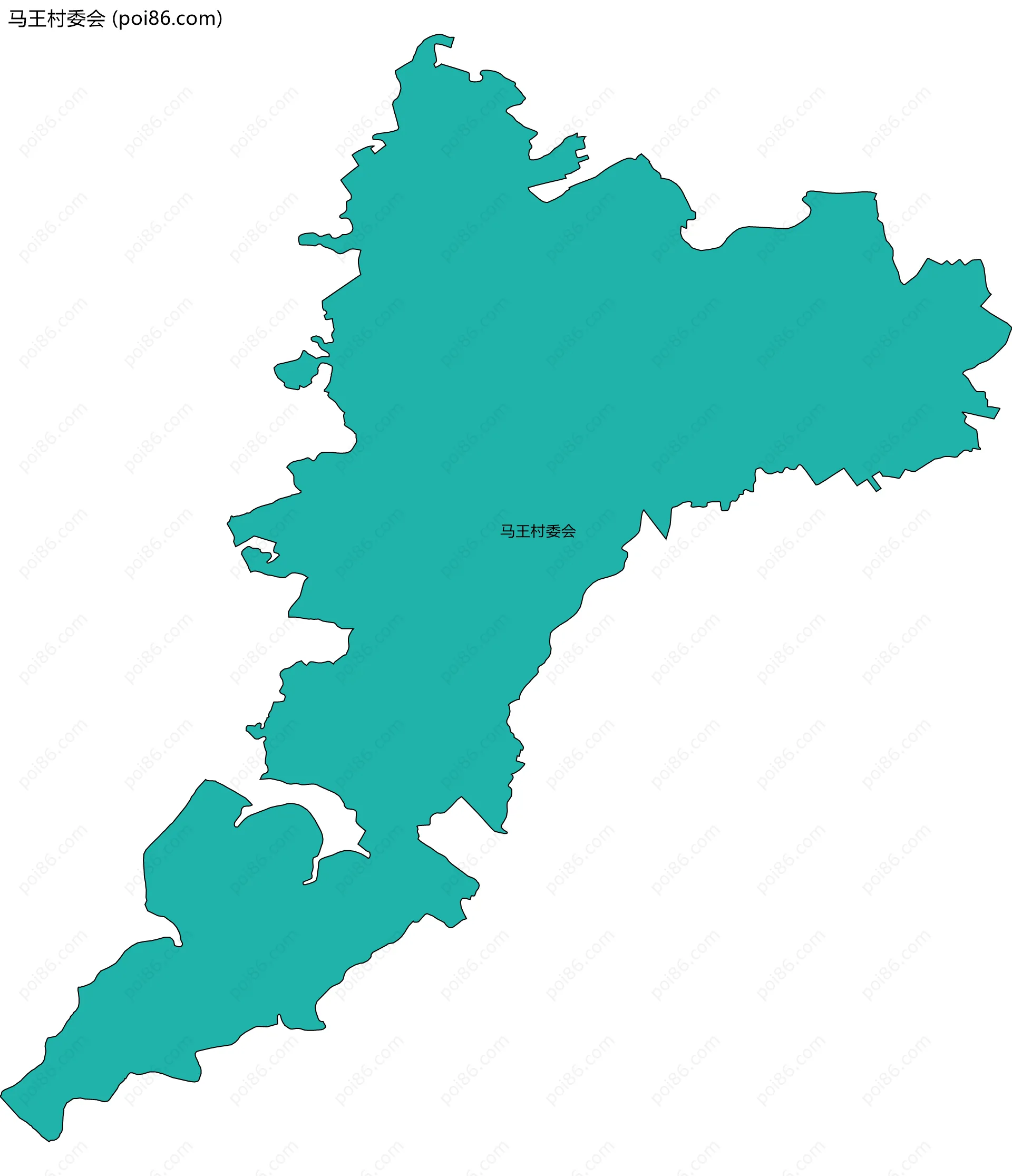 马王村委会边界地图