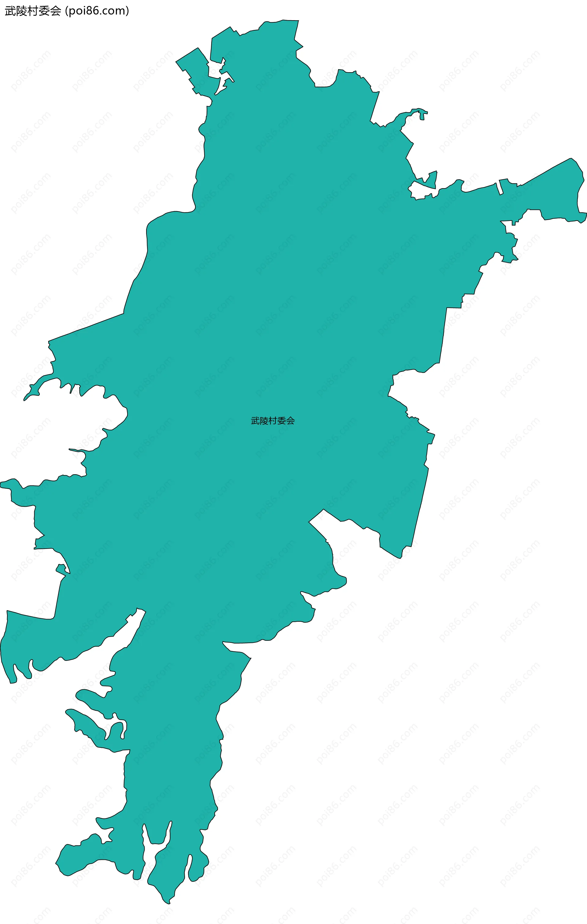 武陵村委会边界地图