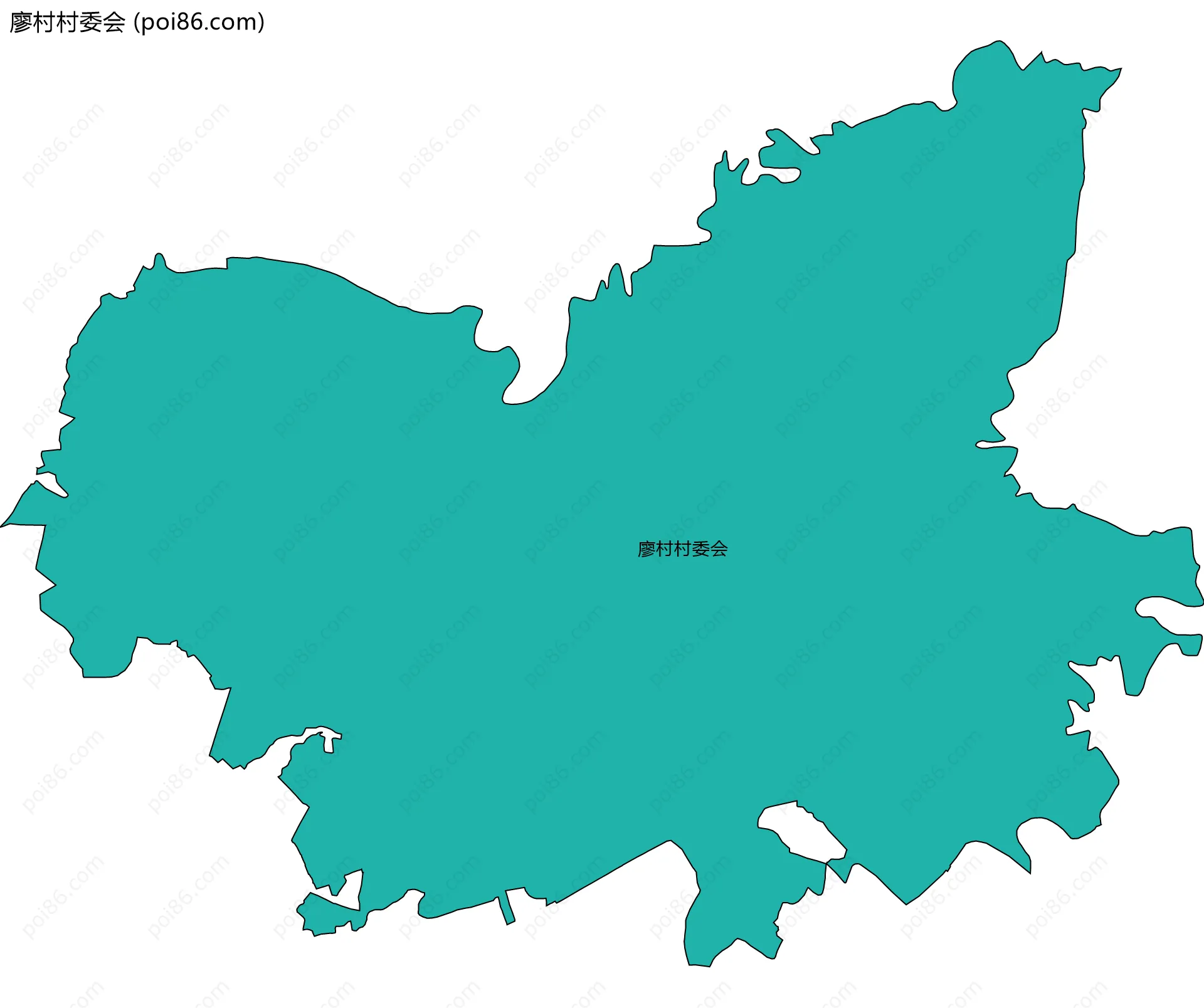 廖村村委会边界地图