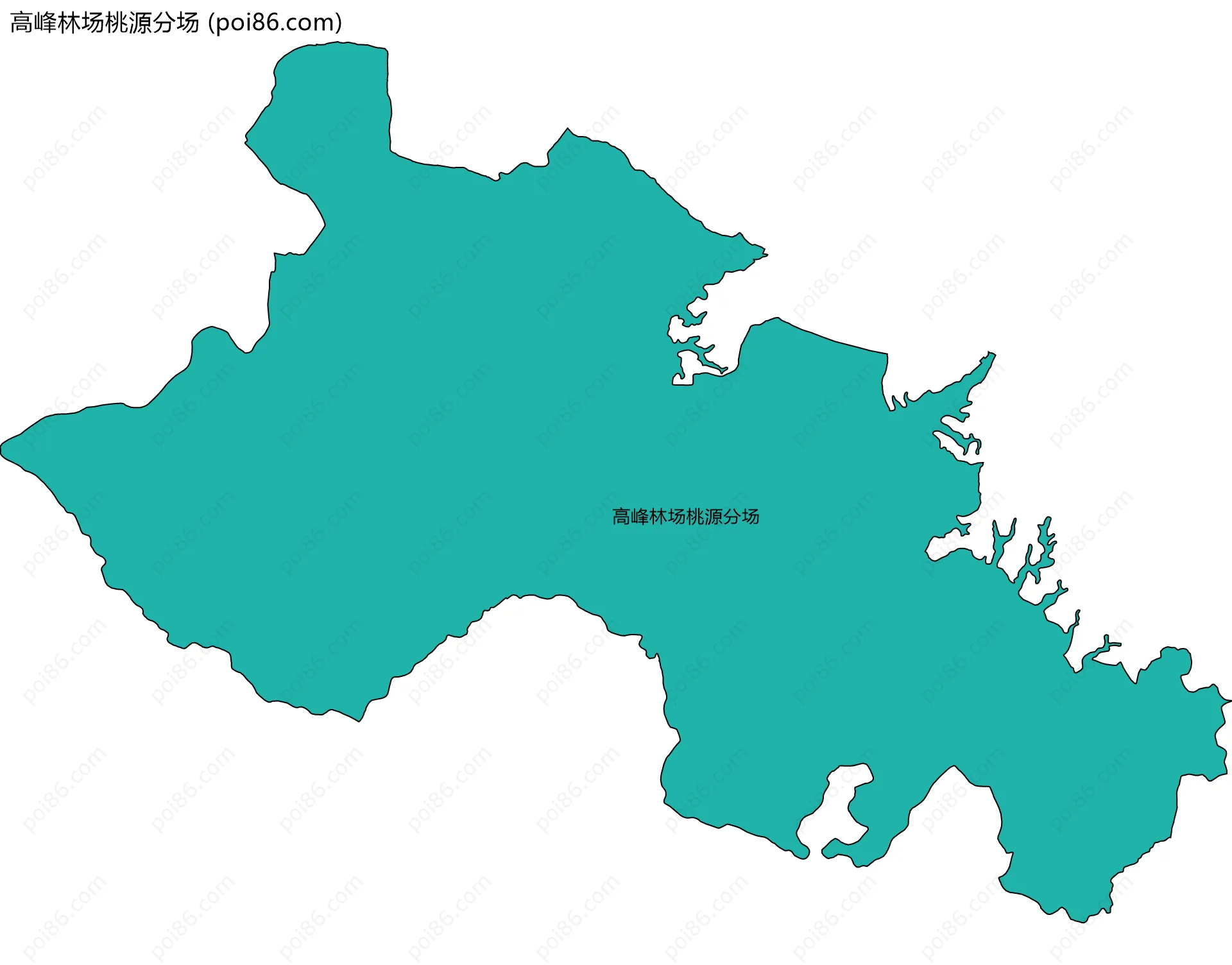 高峰林场桃源分场边界地图