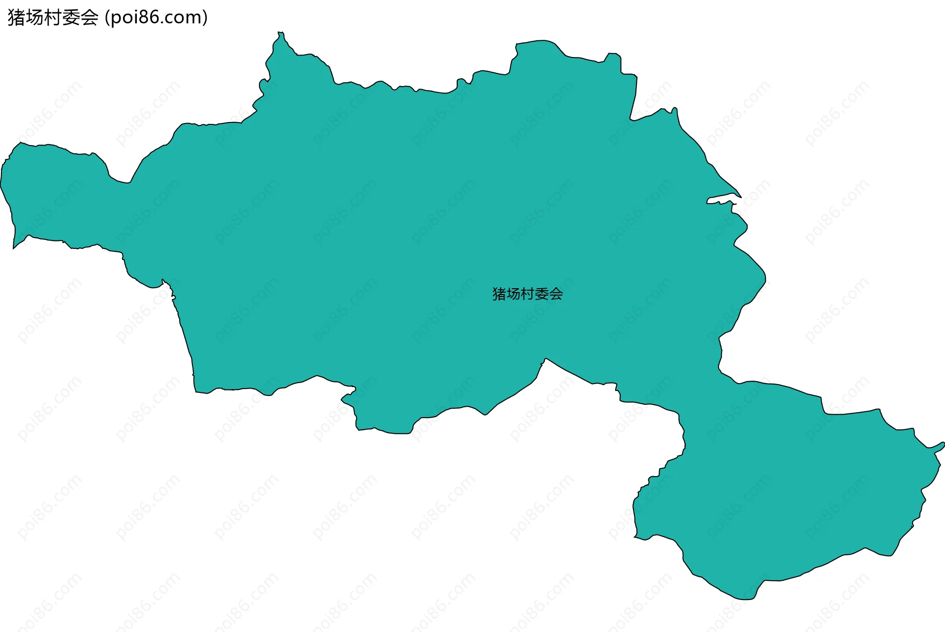 猪场村委会边界地图