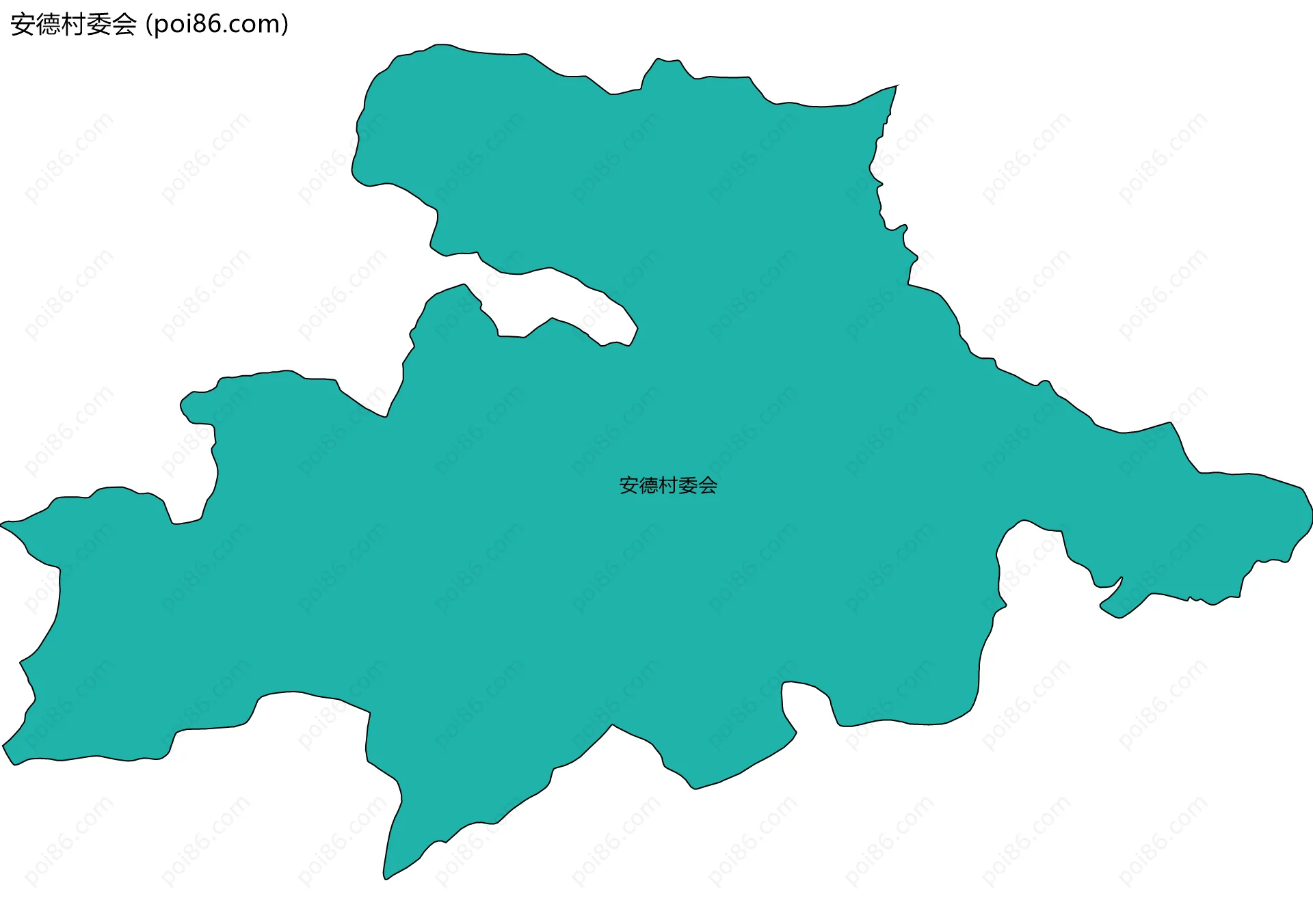 安德村委会边界地图