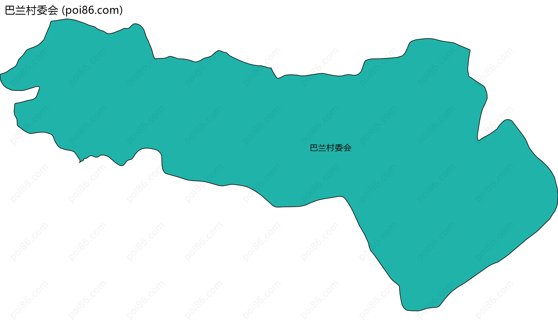 巴兰村委会边界地图