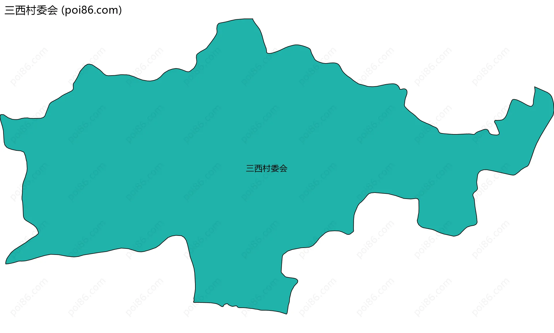 三西村委会边界地图