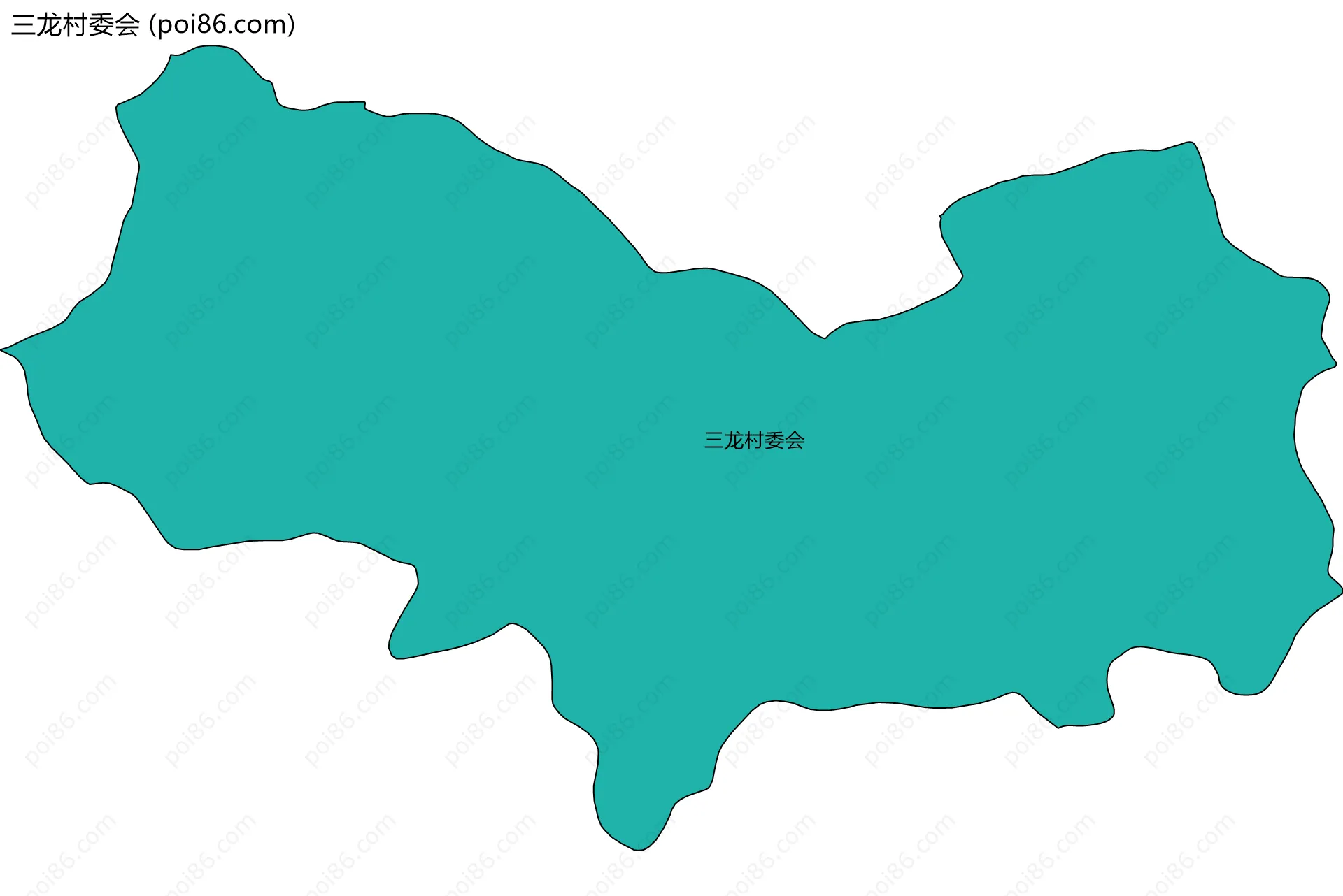 三龙村委会边界地图