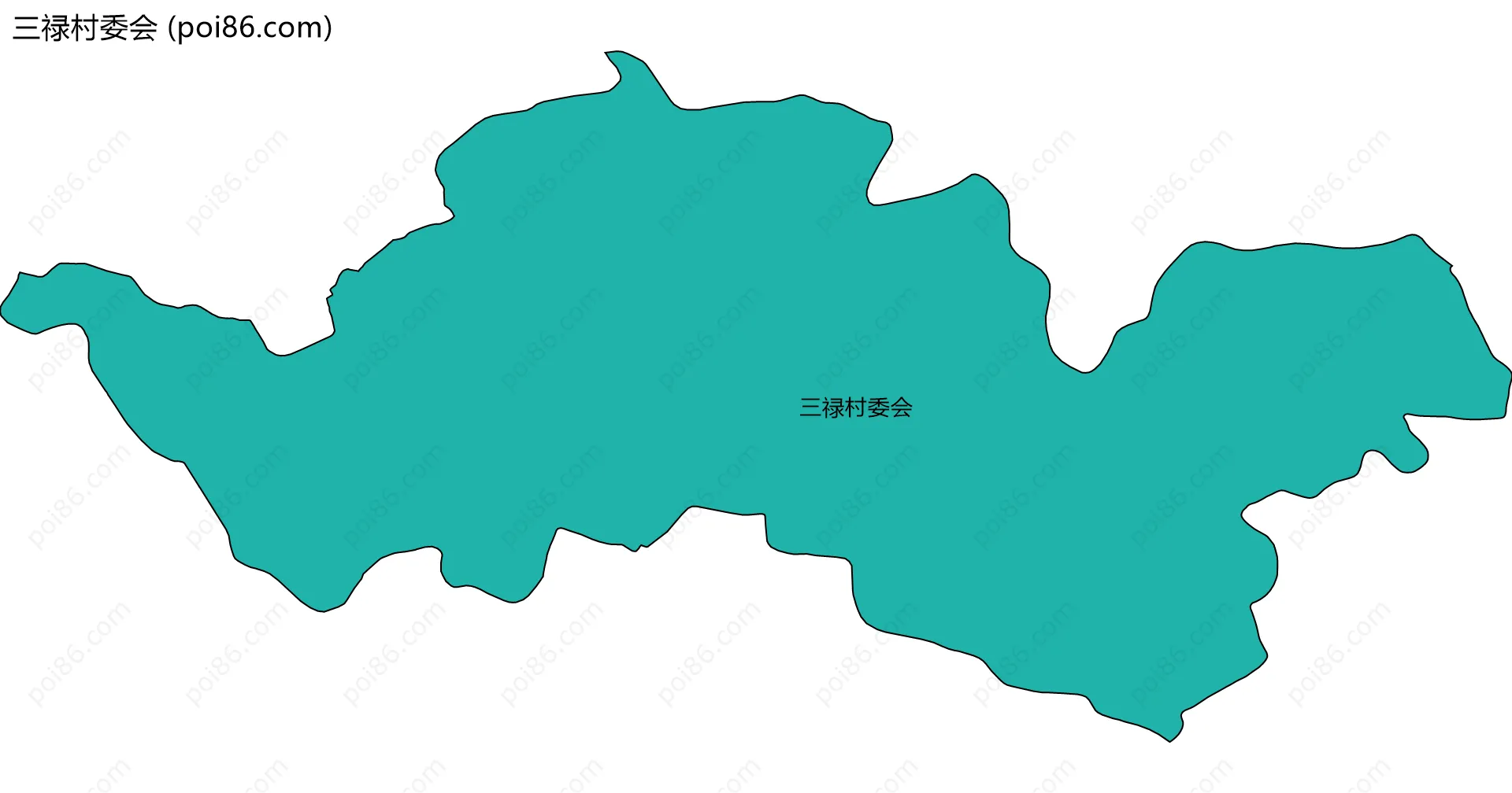 三禄村委会边界地图