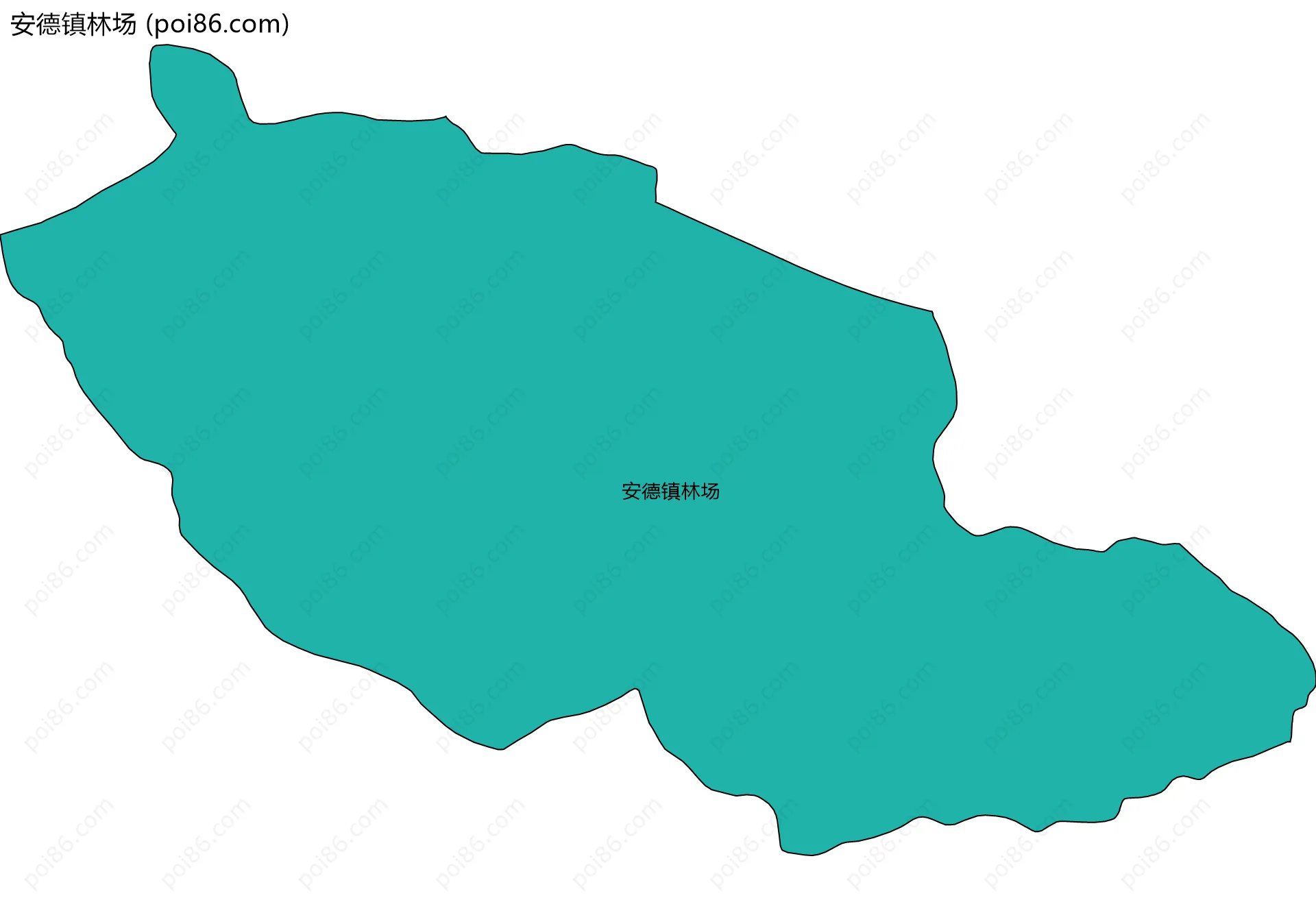 安德镇林场边界地图