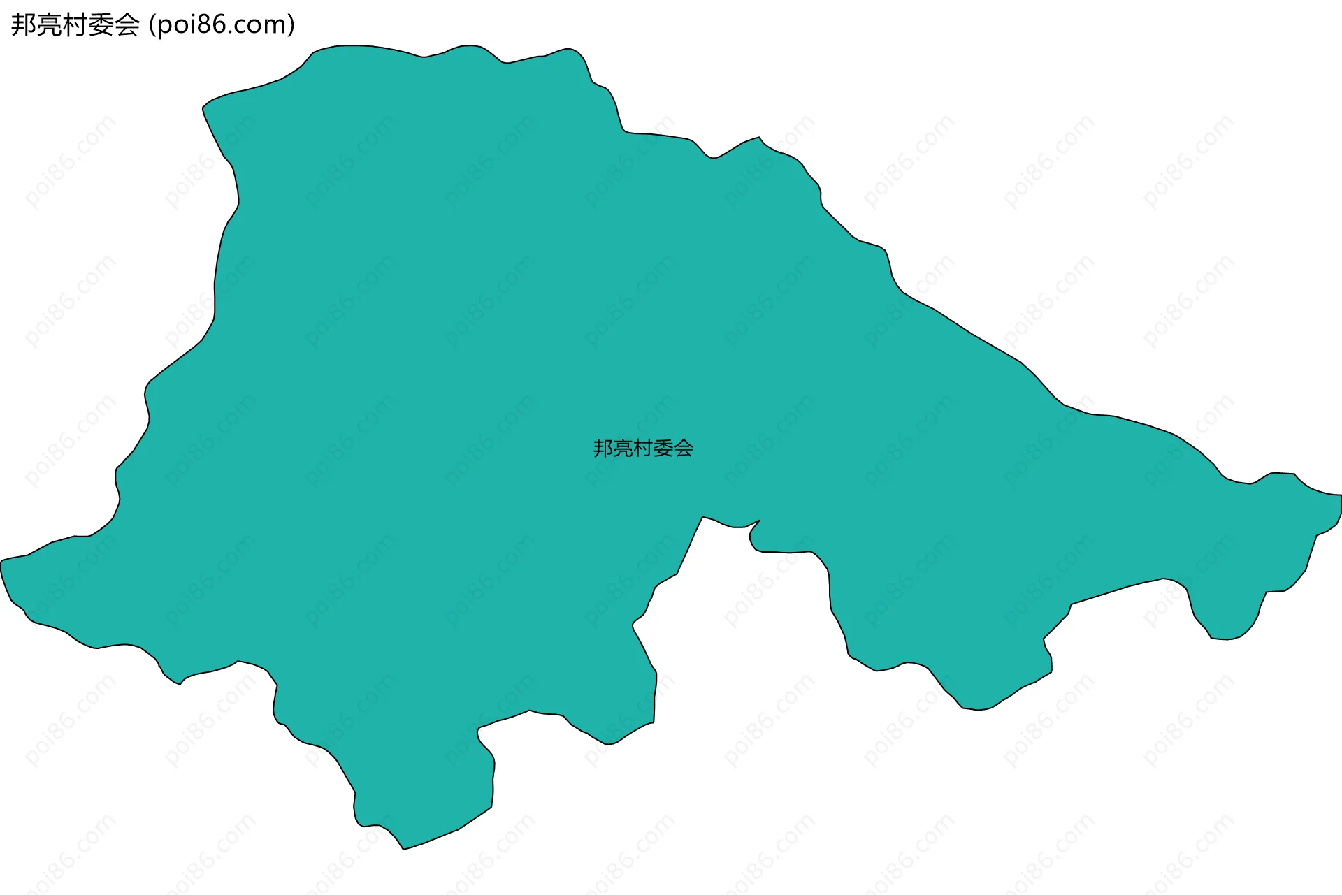 邦亮村委会边界地图