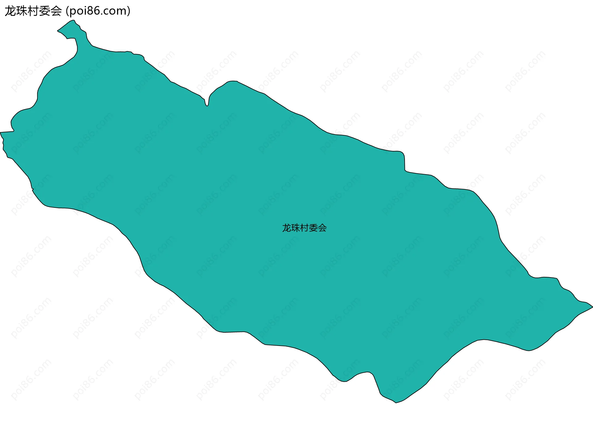 龙珠村委会边界地图