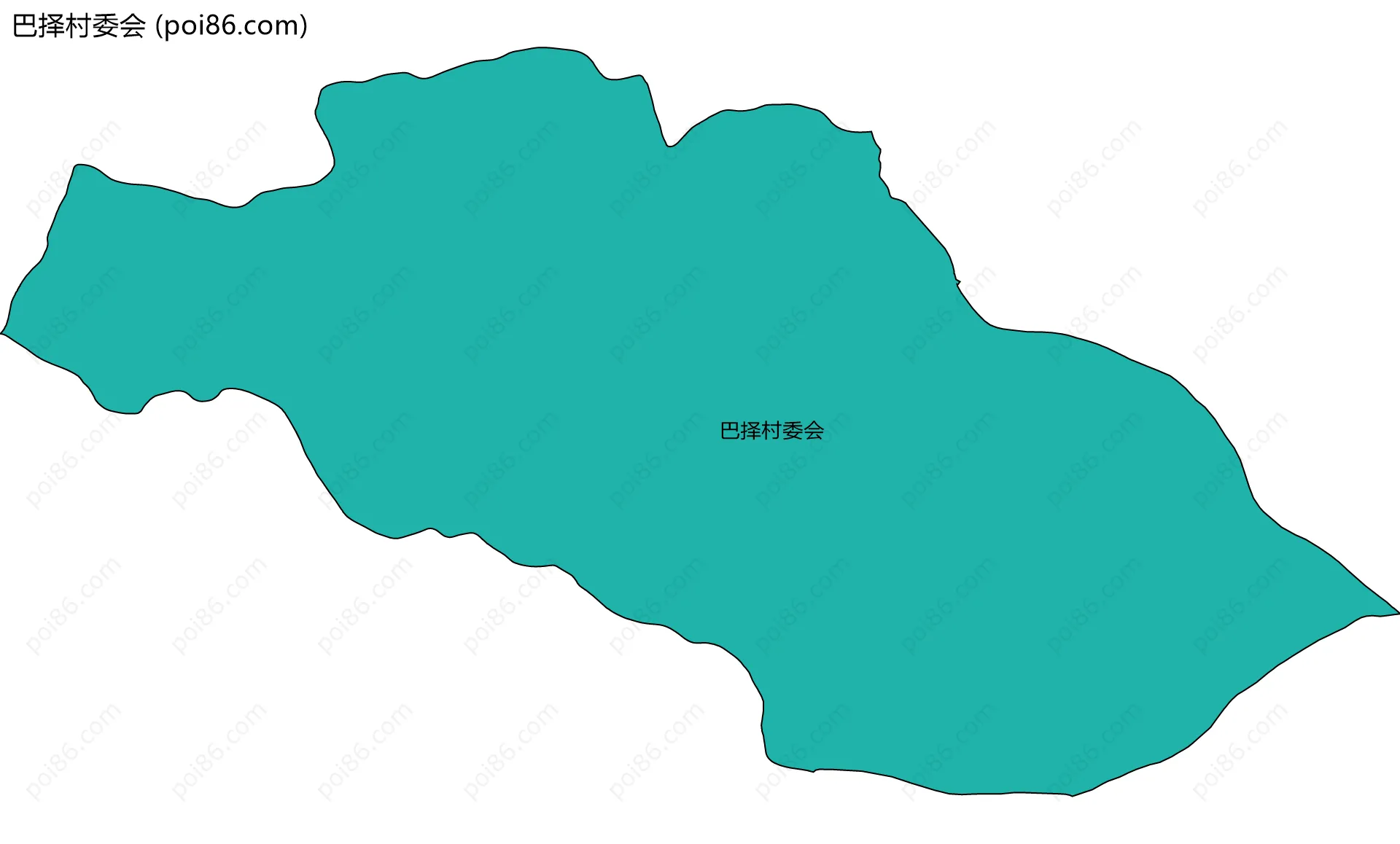 巴择村委会边界地图
