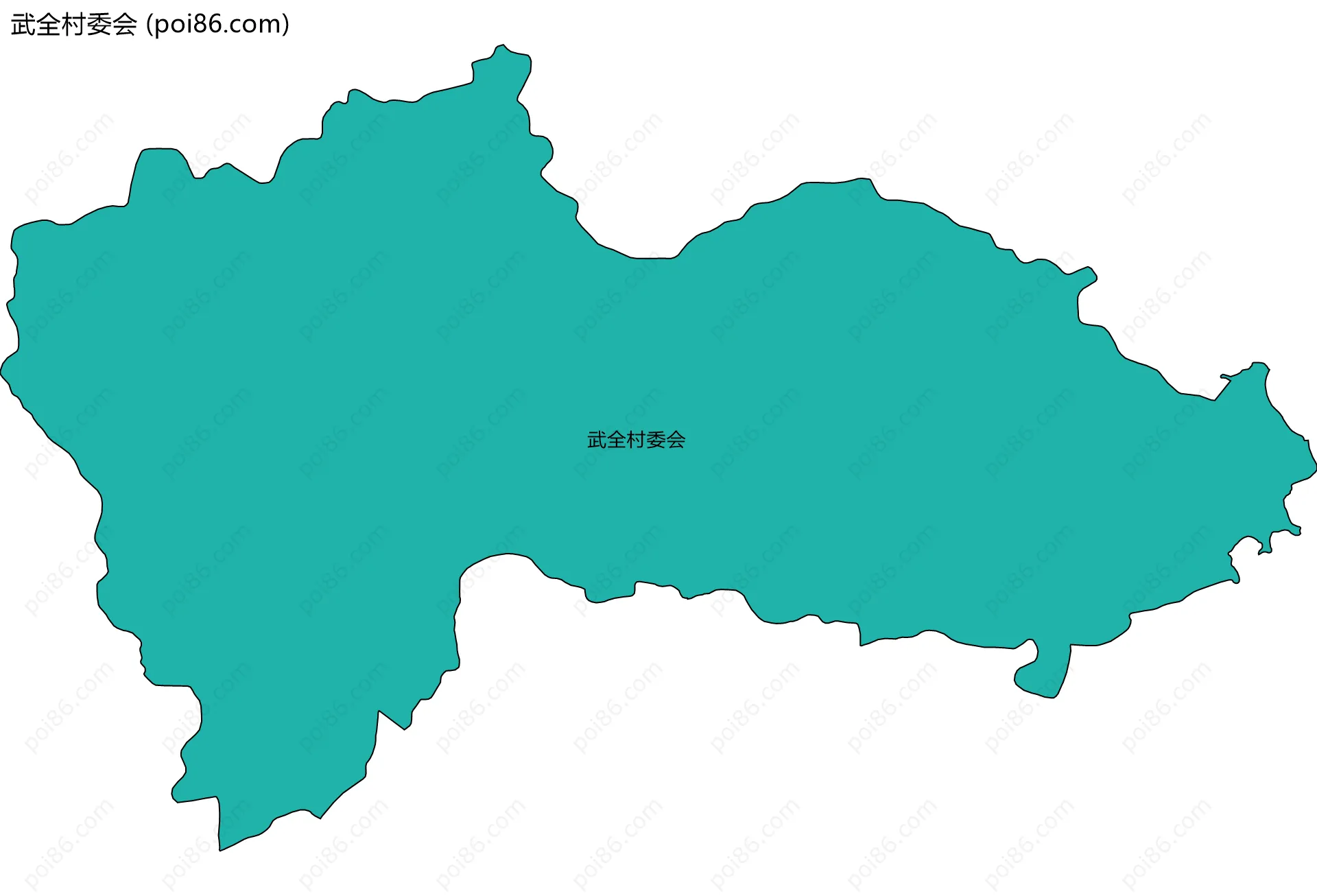 武全村委会边界地图