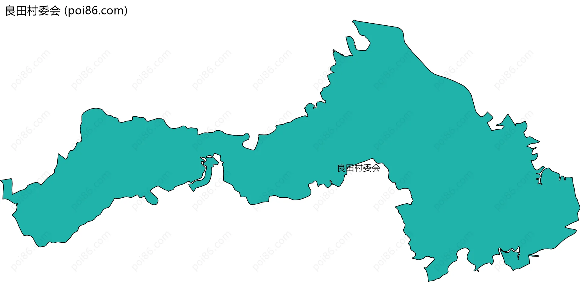 良田村委会边界地图