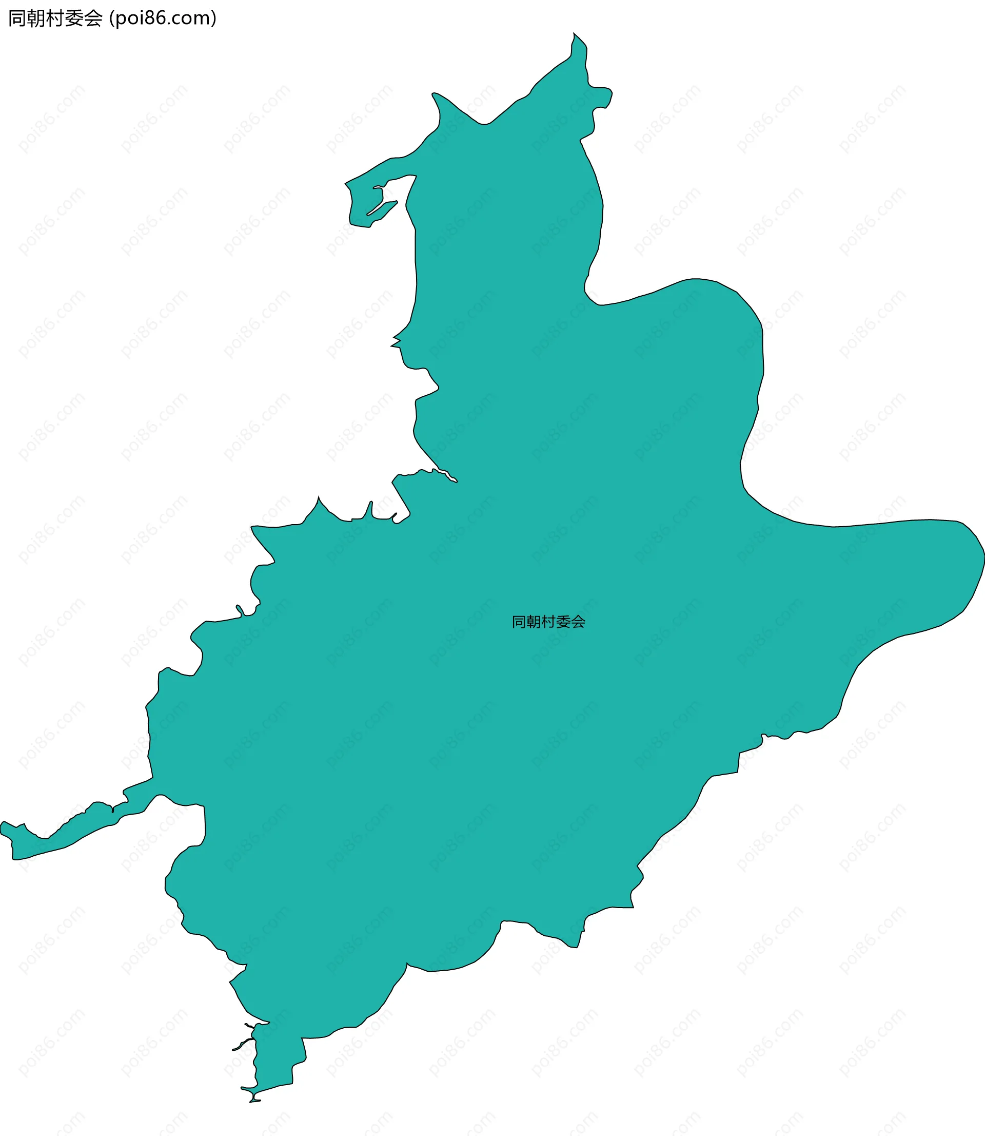 同朝村委会边界地图