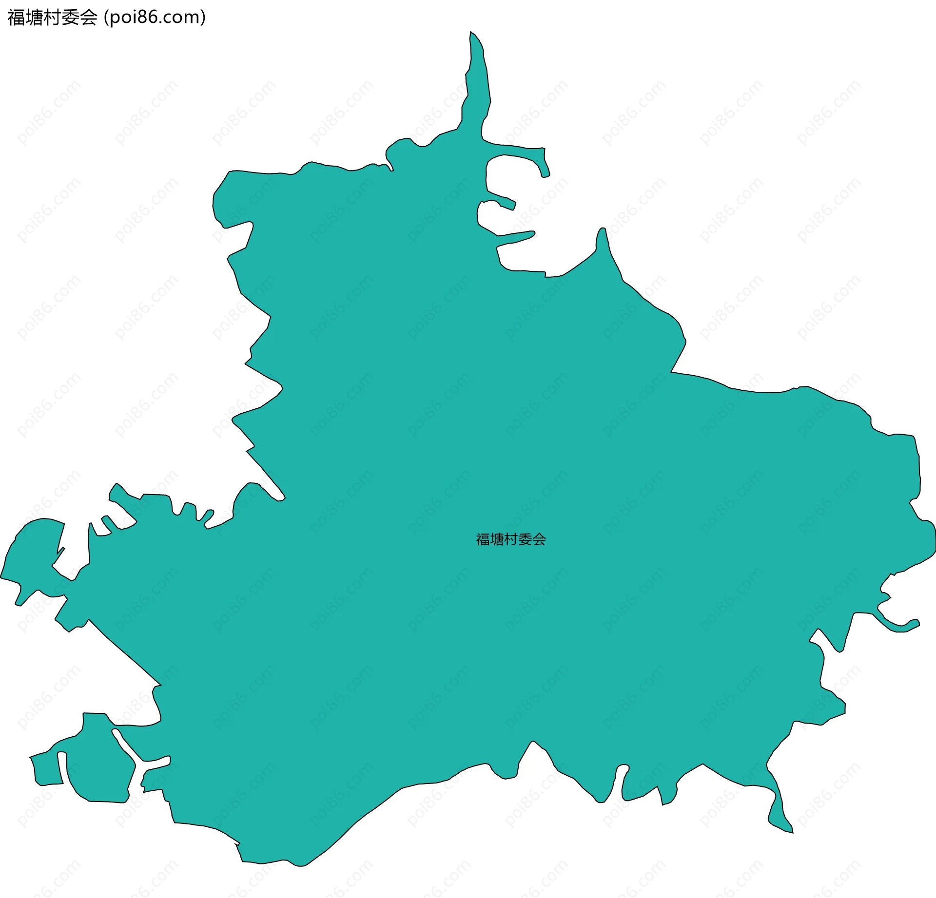 福塘村委会边界地图