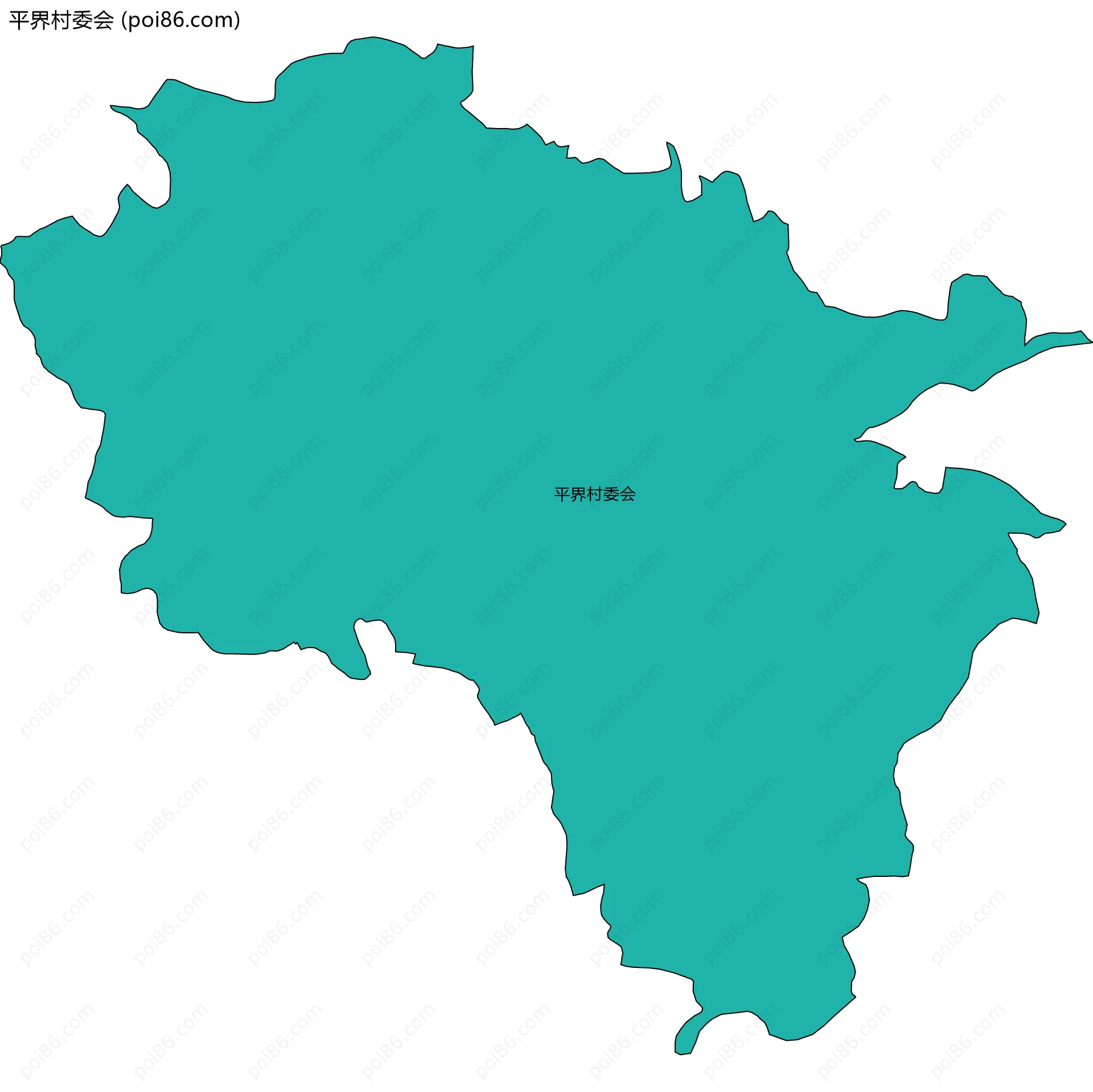 平界村委会边界地图