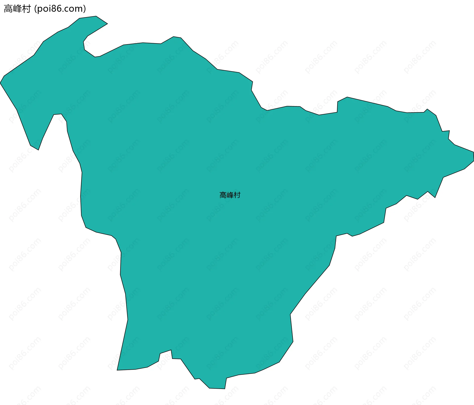 高峰村边界地图