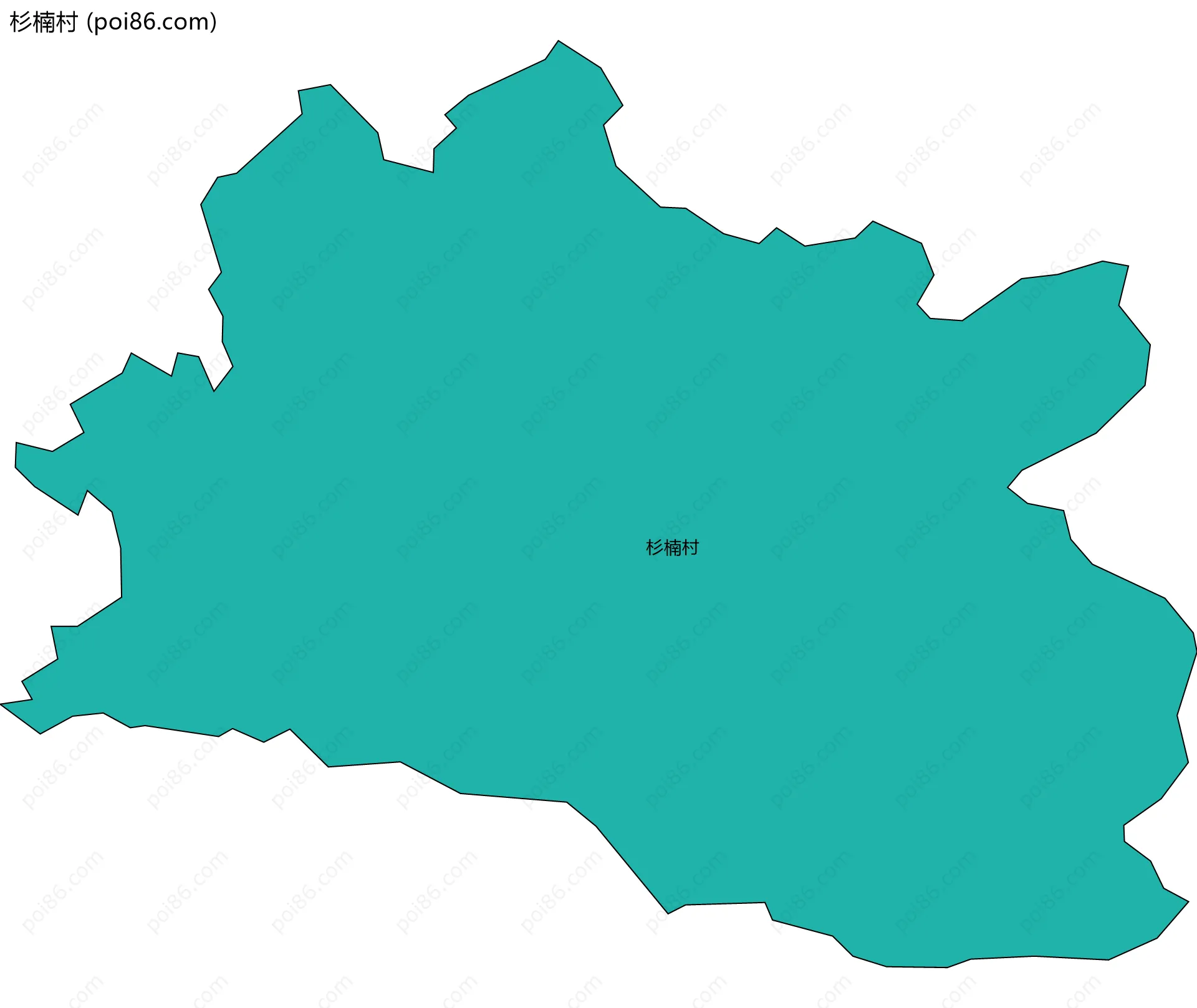杉楠村边界地图