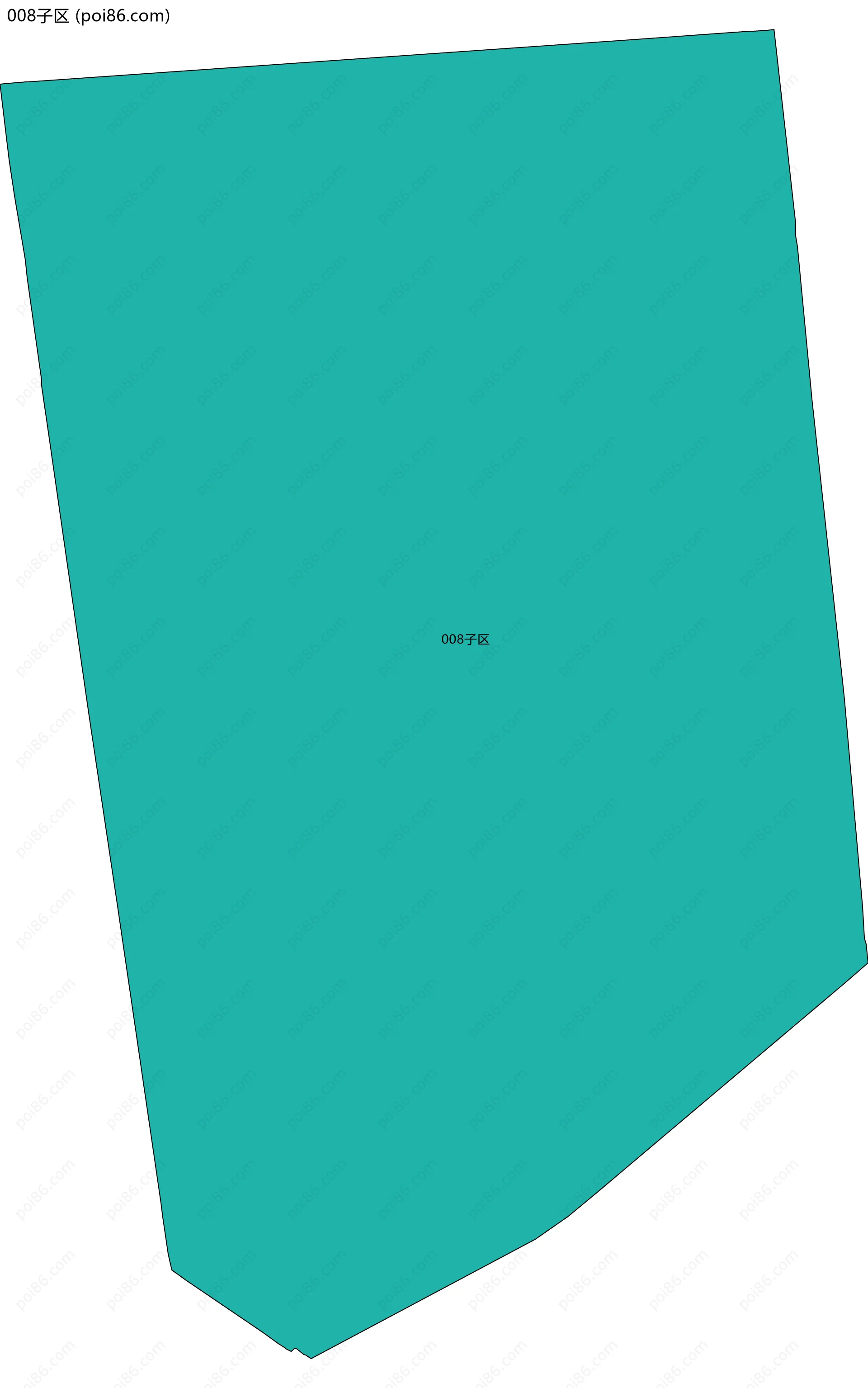 008子区边界地图