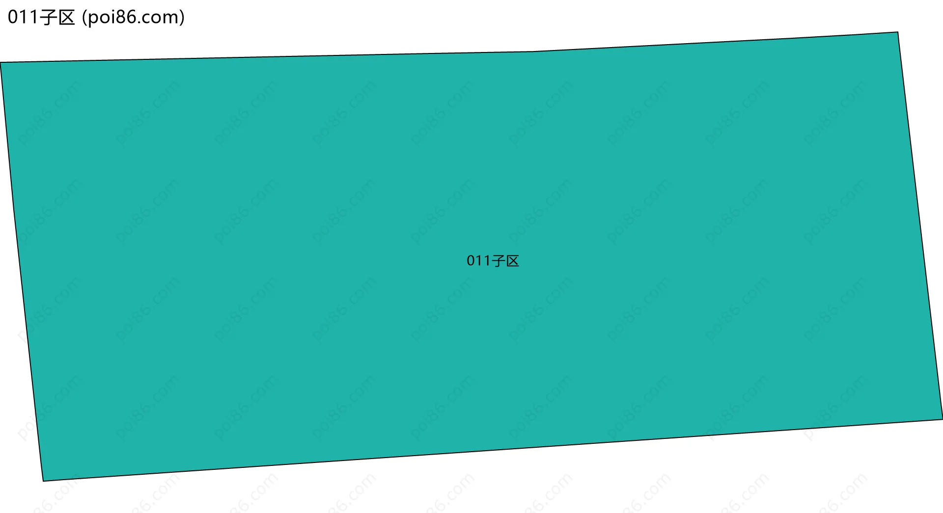 011子区边界地图