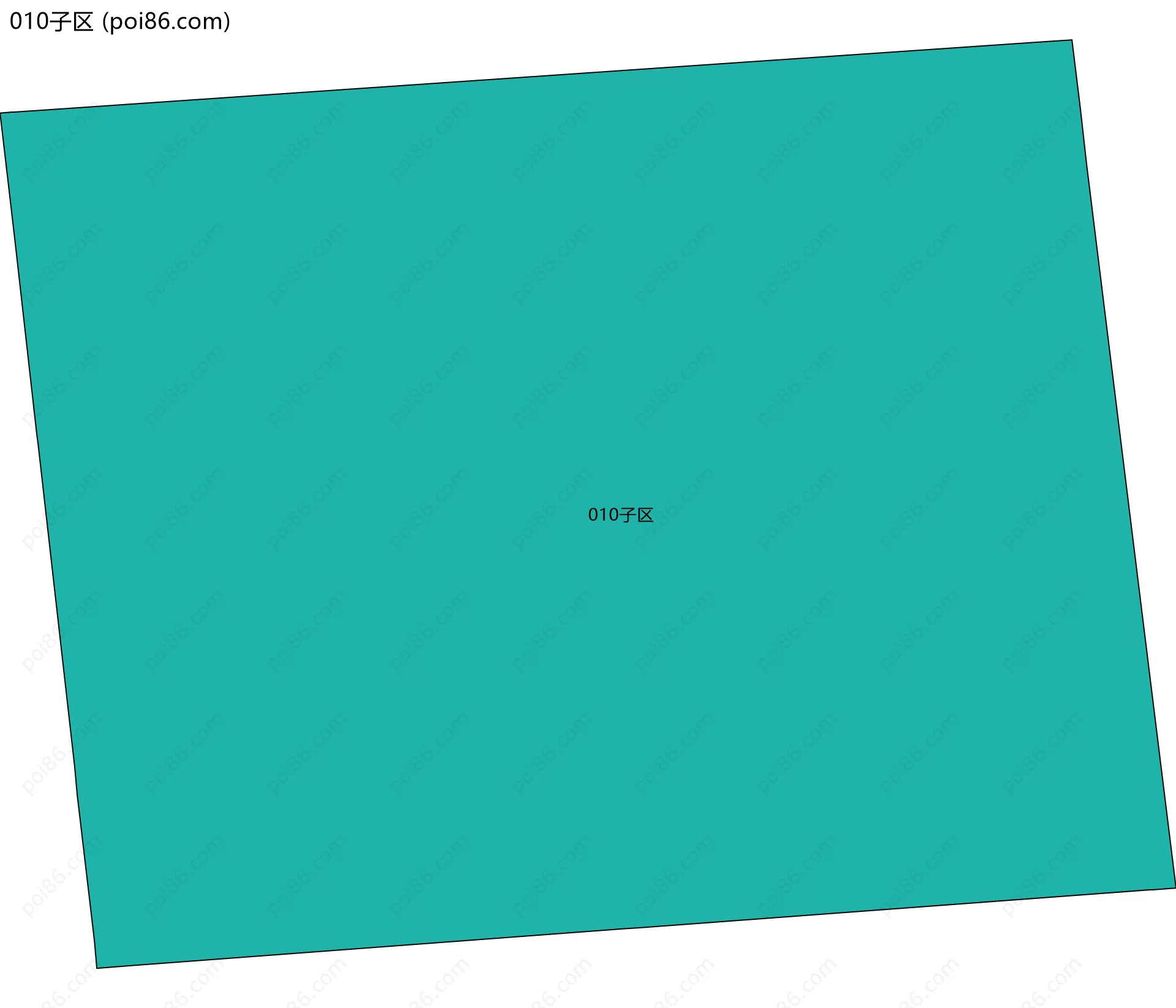 010子区边界地图