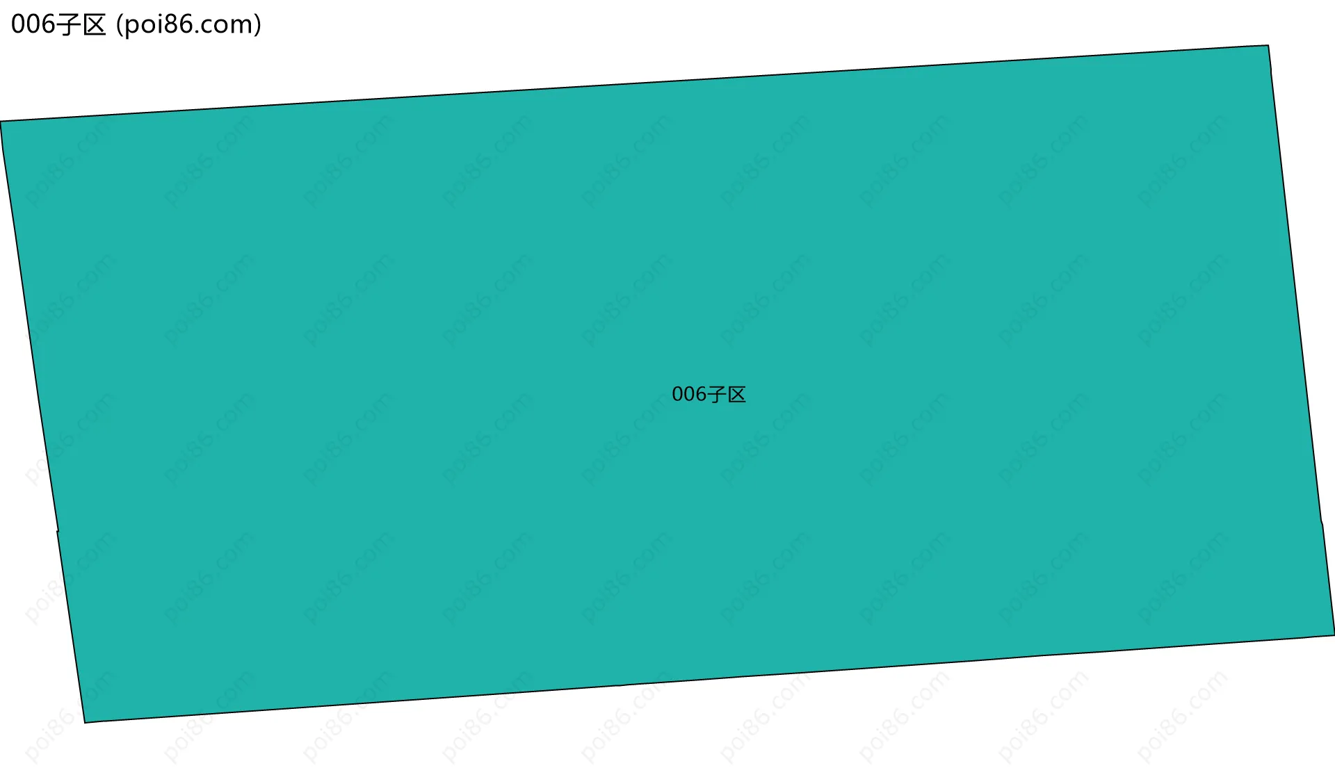006子区边界地图