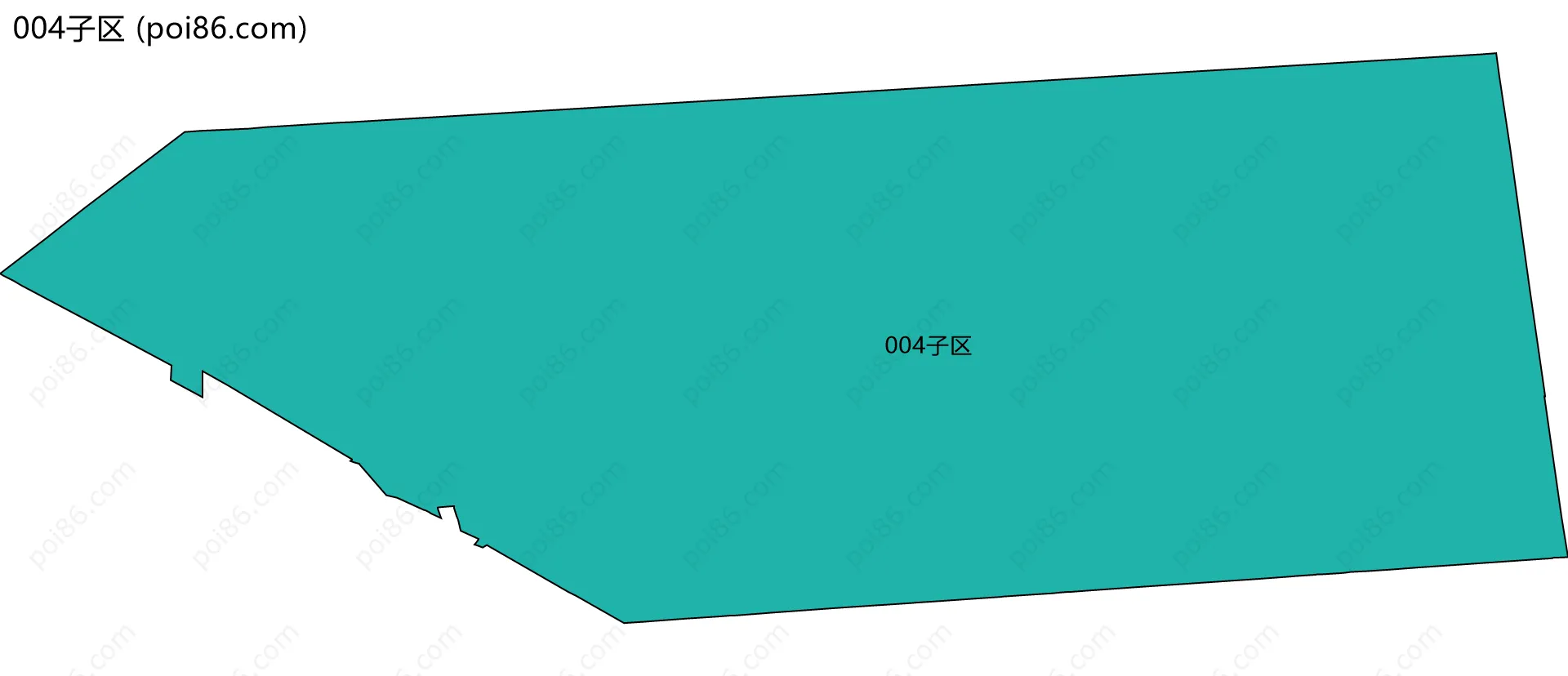 004子区边界地图