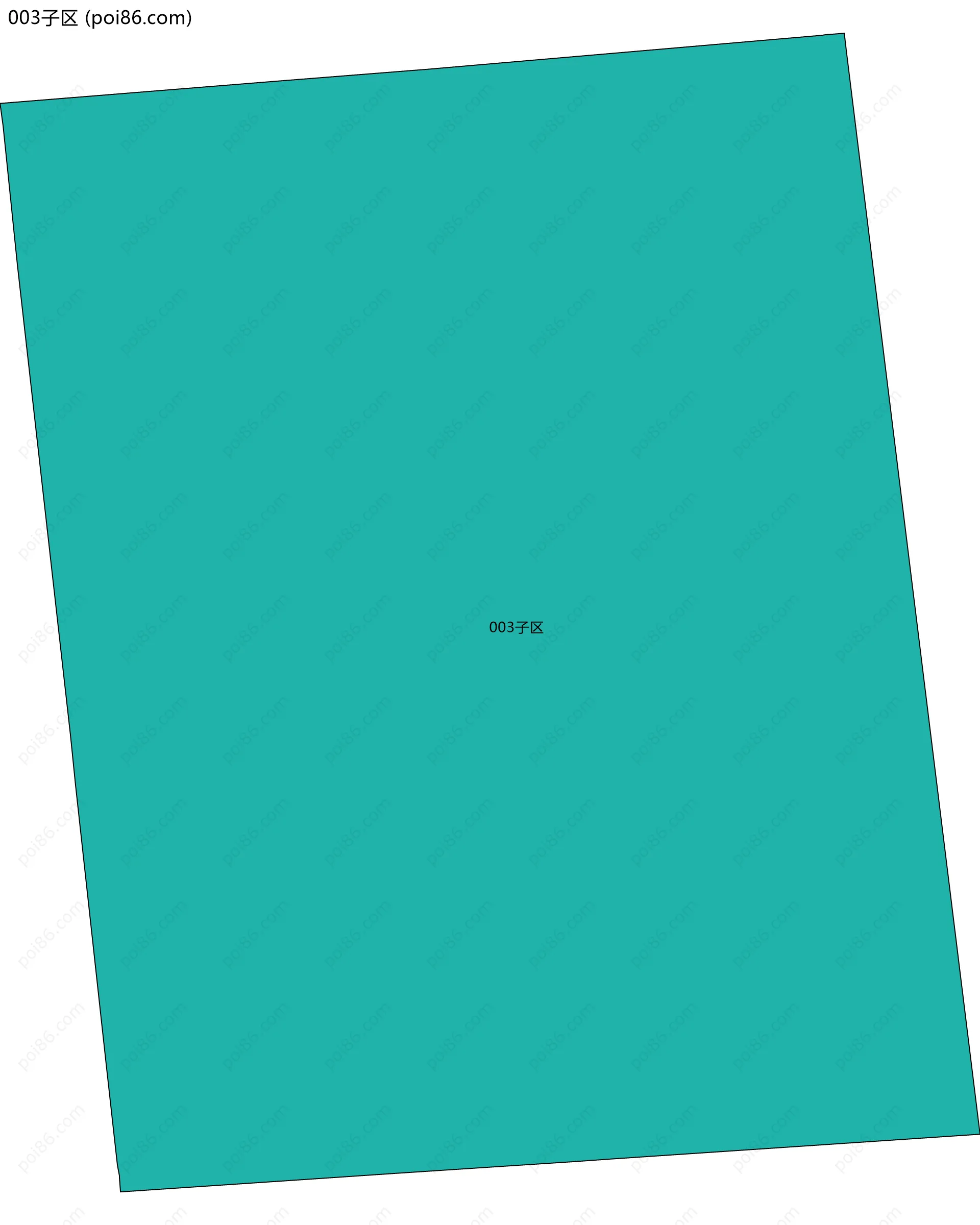 003子区边界地图