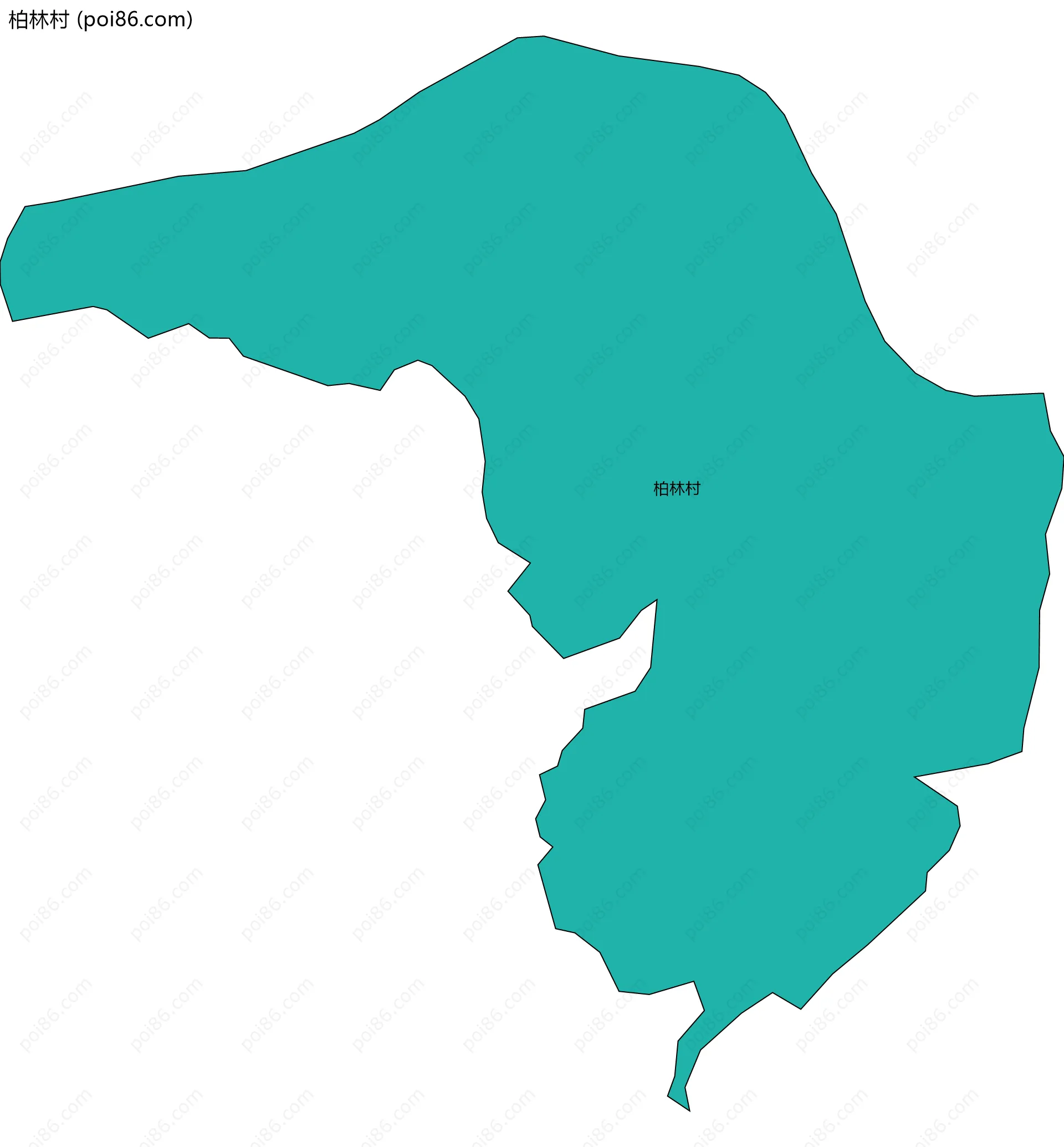 柏林村边界地图