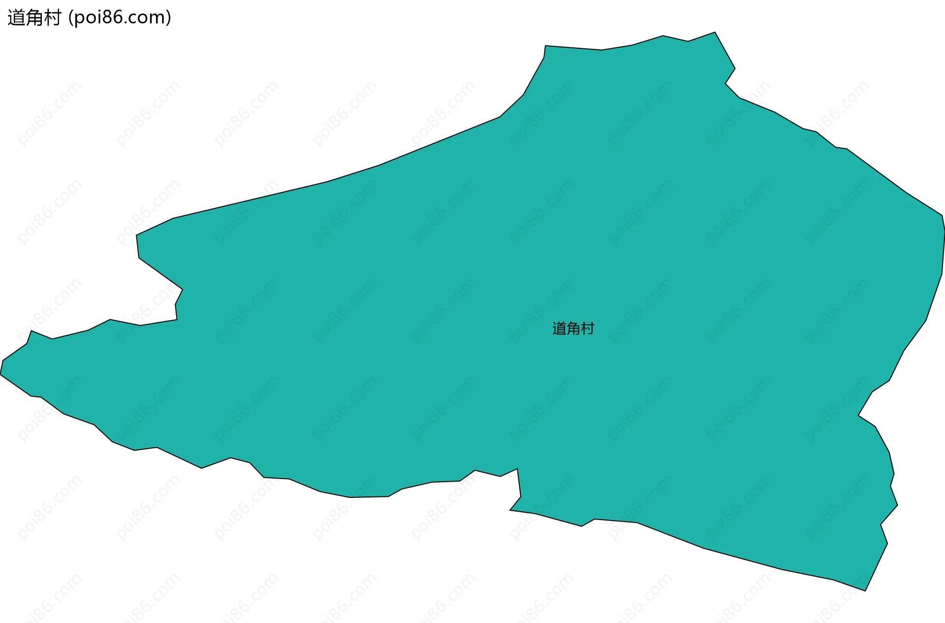 道角村边界地图