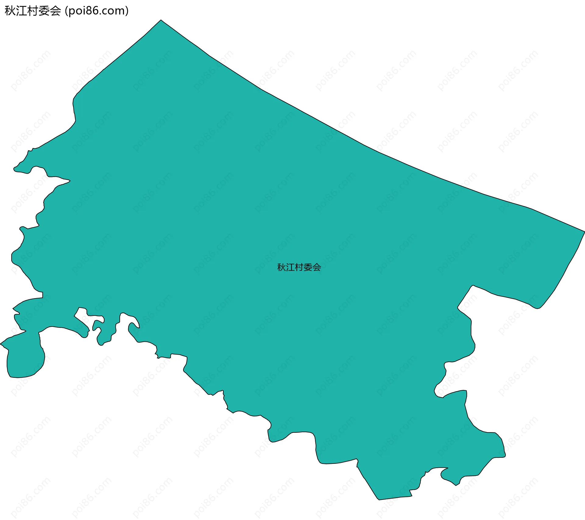 秋江村委会边界地图