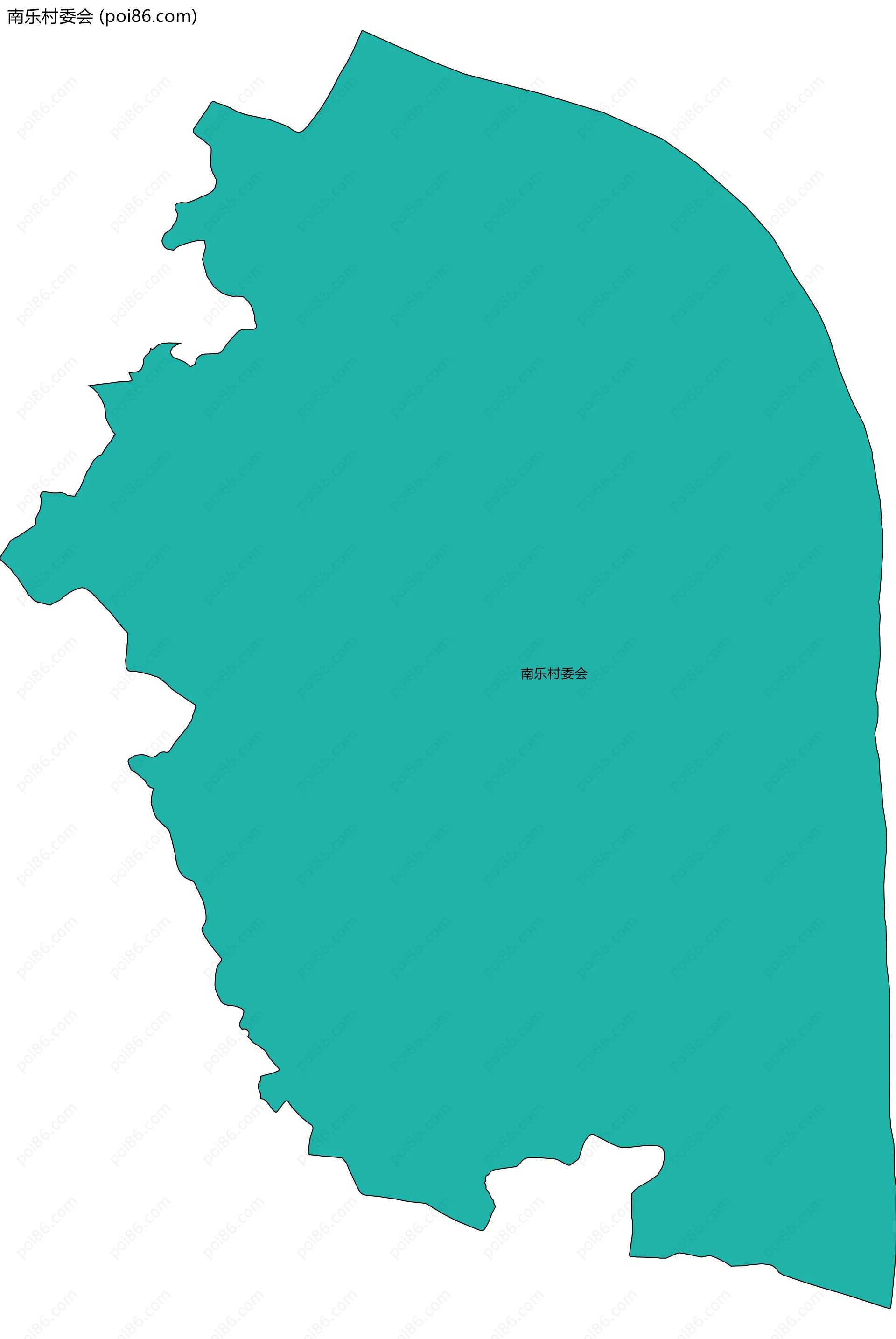 南乐村委会边界地图